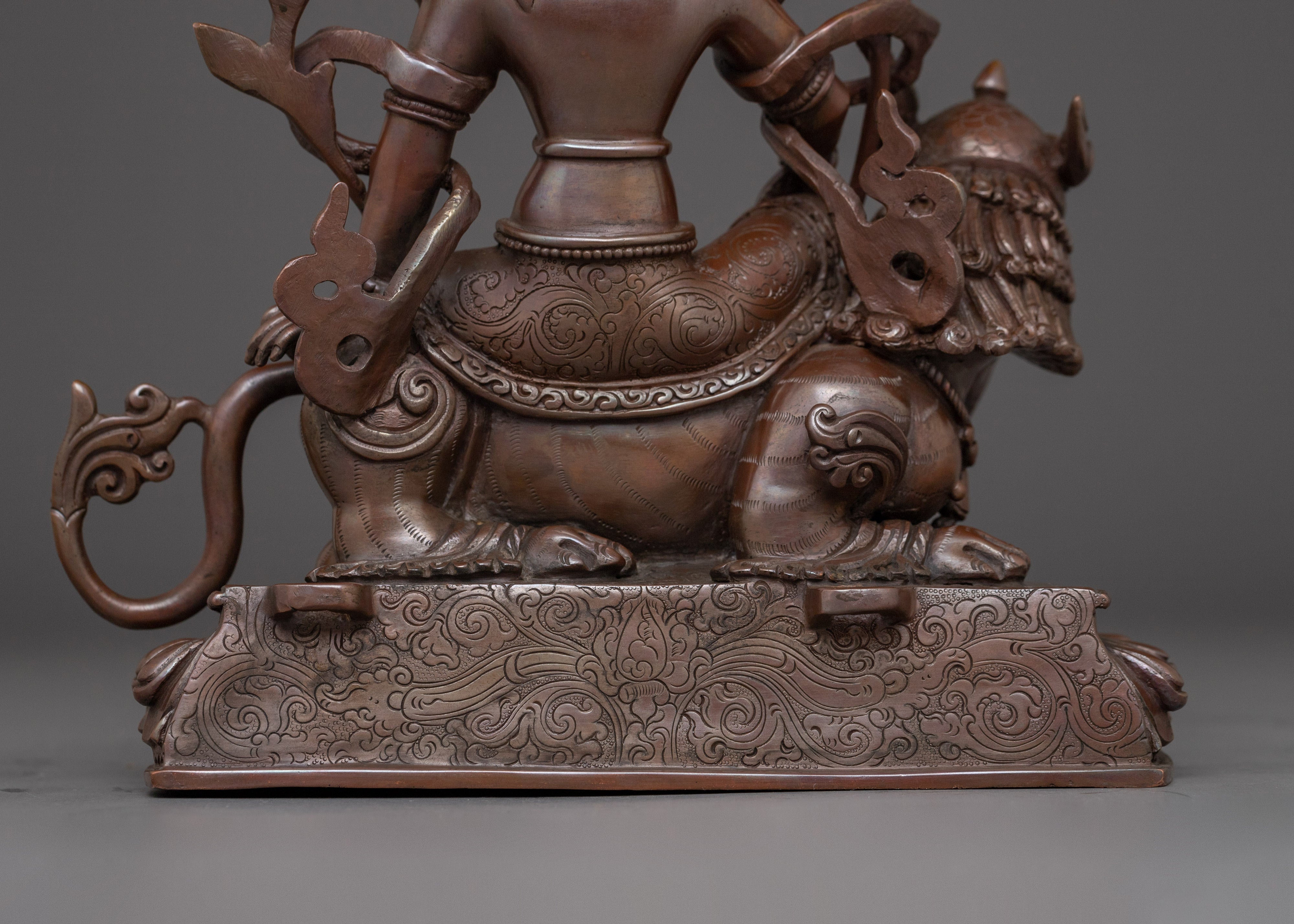 Handcrafted Tibetan Art of Simhanada Avalokiteshvara | The Bodhisattva of Compassion