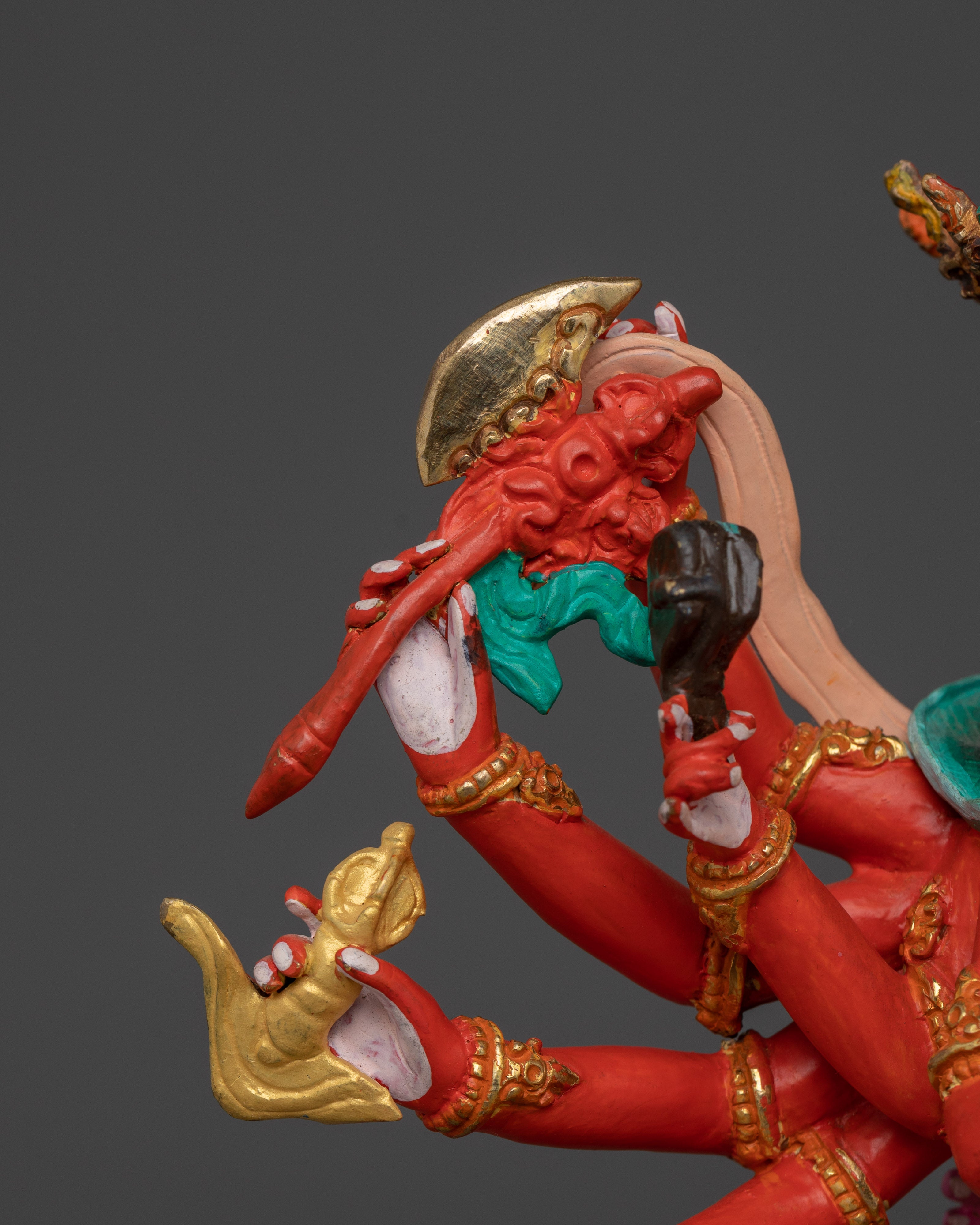 Tibetan Statue of Chakrasamvara | Wheel of Perfect Bliss