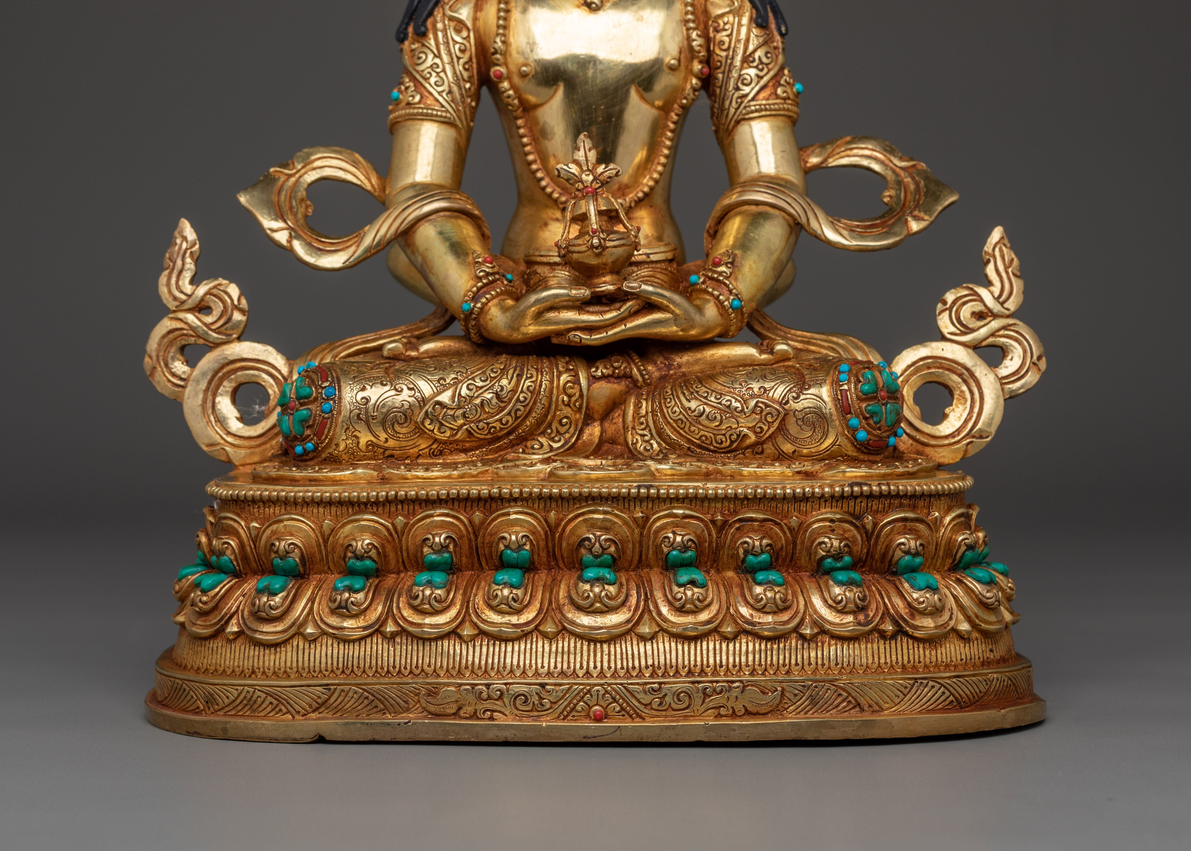 Golden Amitayus with consort | Buddha of Infinite Life