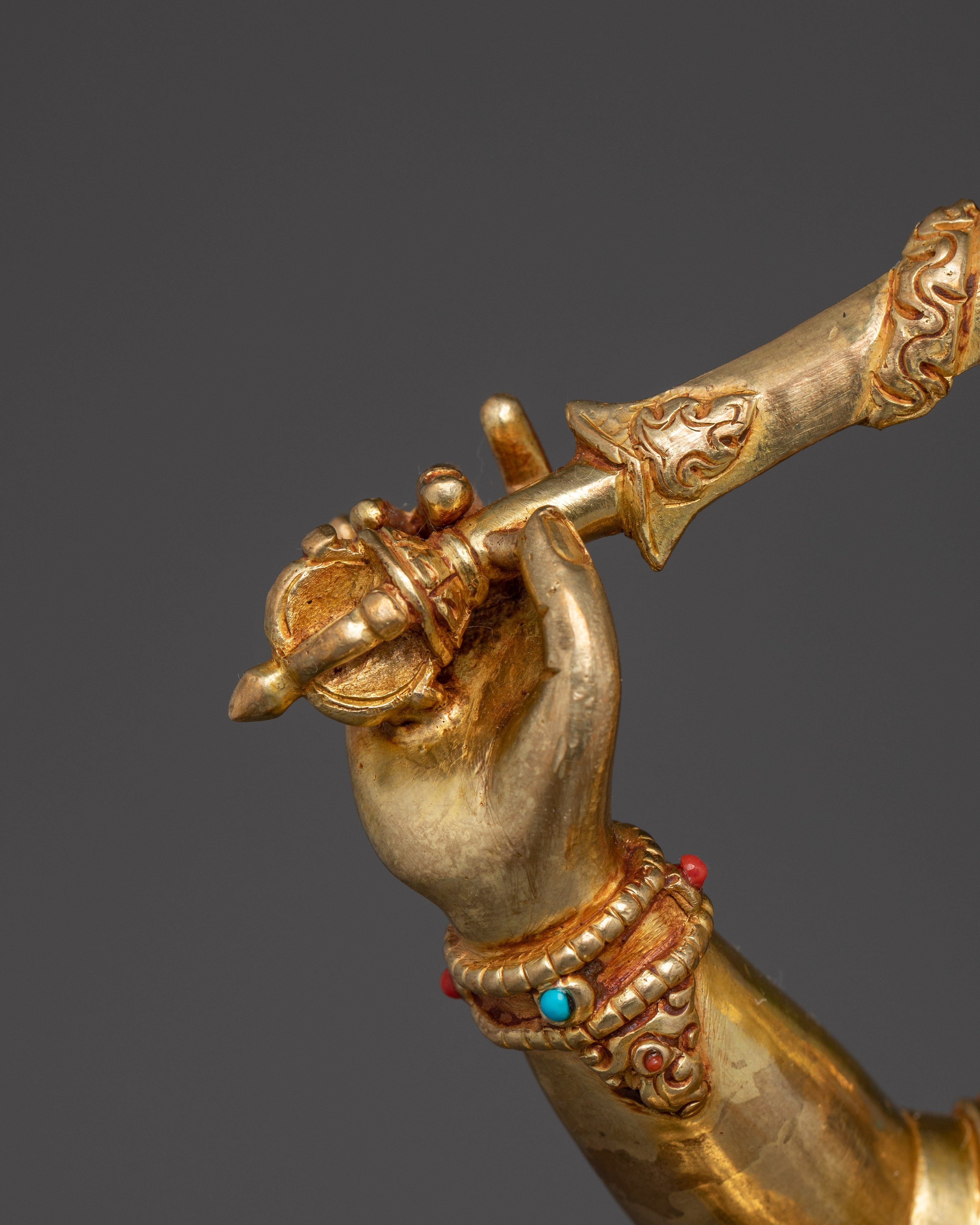 Bodhisattva Manjushri with consort Statue | Supreme Wisdom Bodhisattva