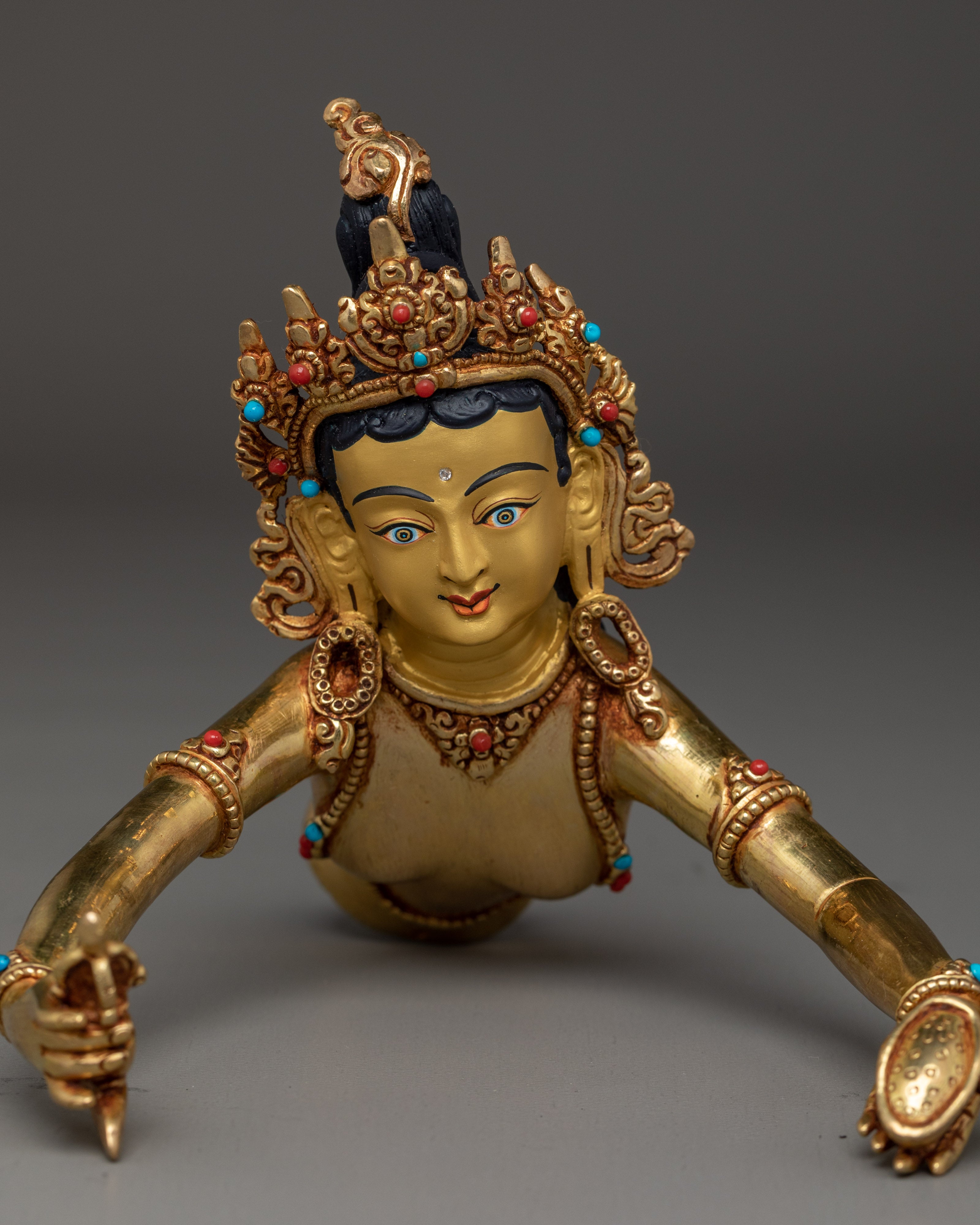 Bodhisattva Manjushri with consort Statue | Supreme Wisdom Bodhisattva