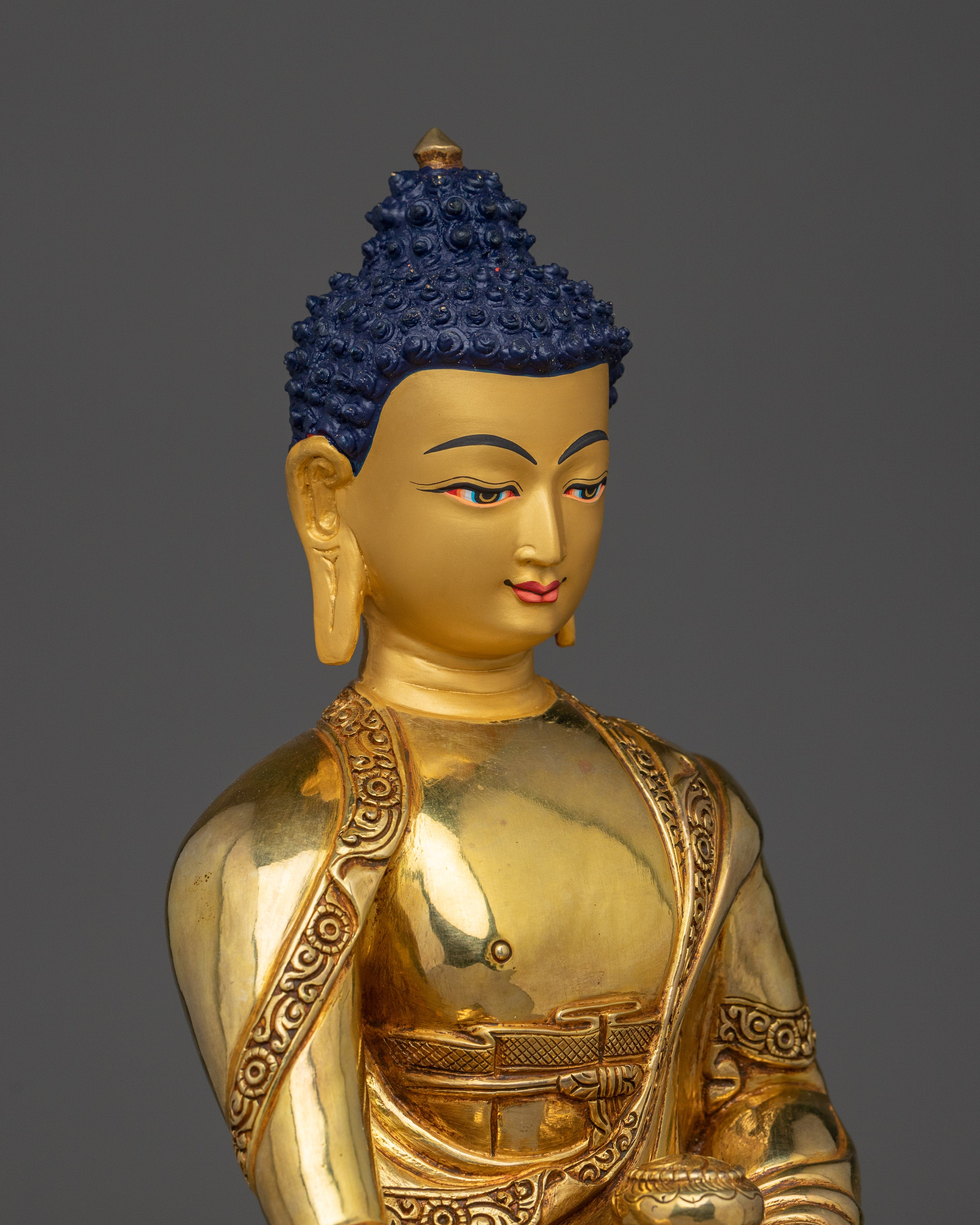 Enlightened One Shakyamuni Buddha | Peaceful Gautama Buddha Statue