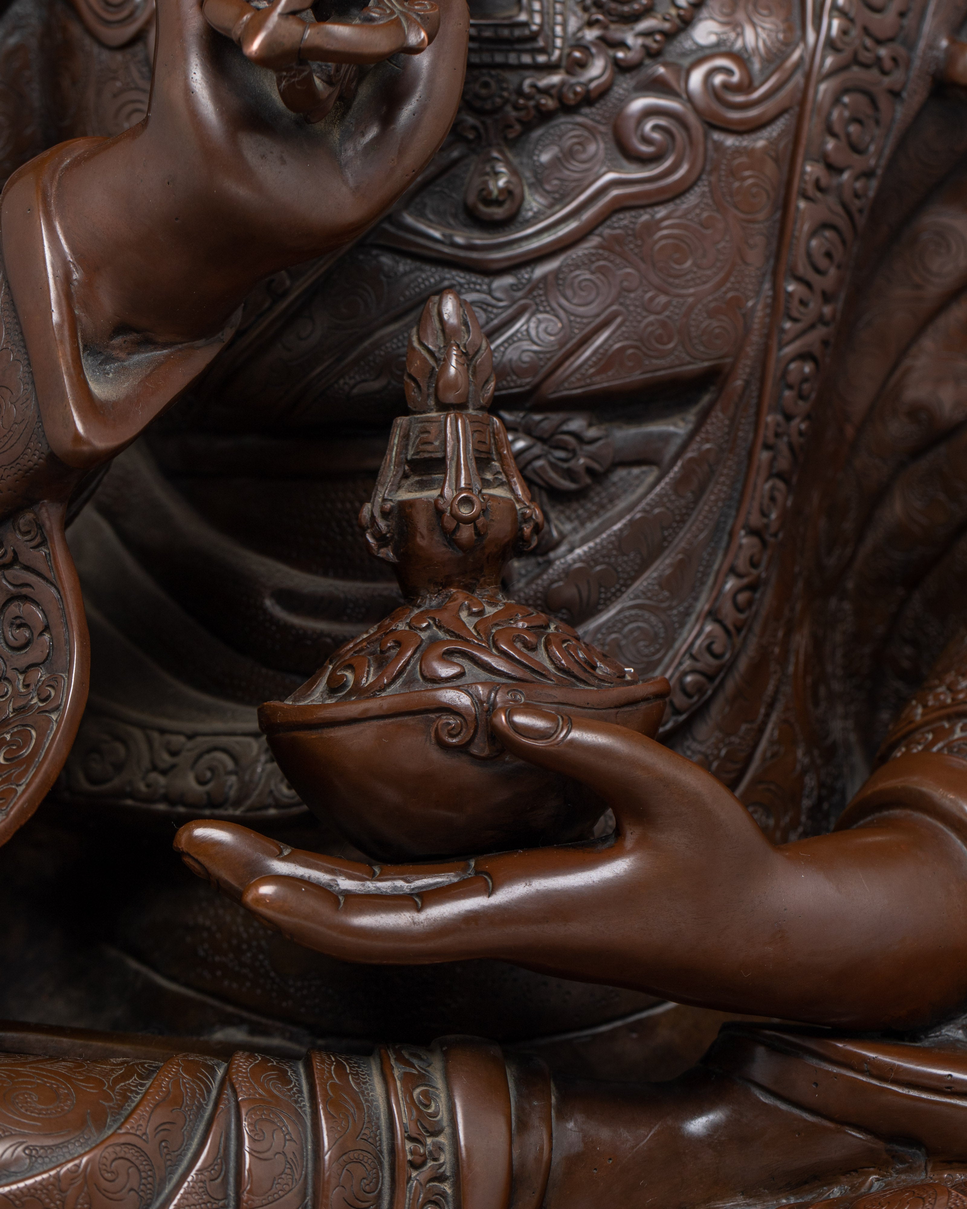 Sculpture of The Tantric master Guru Rinpoche | The Lotus-Born Master