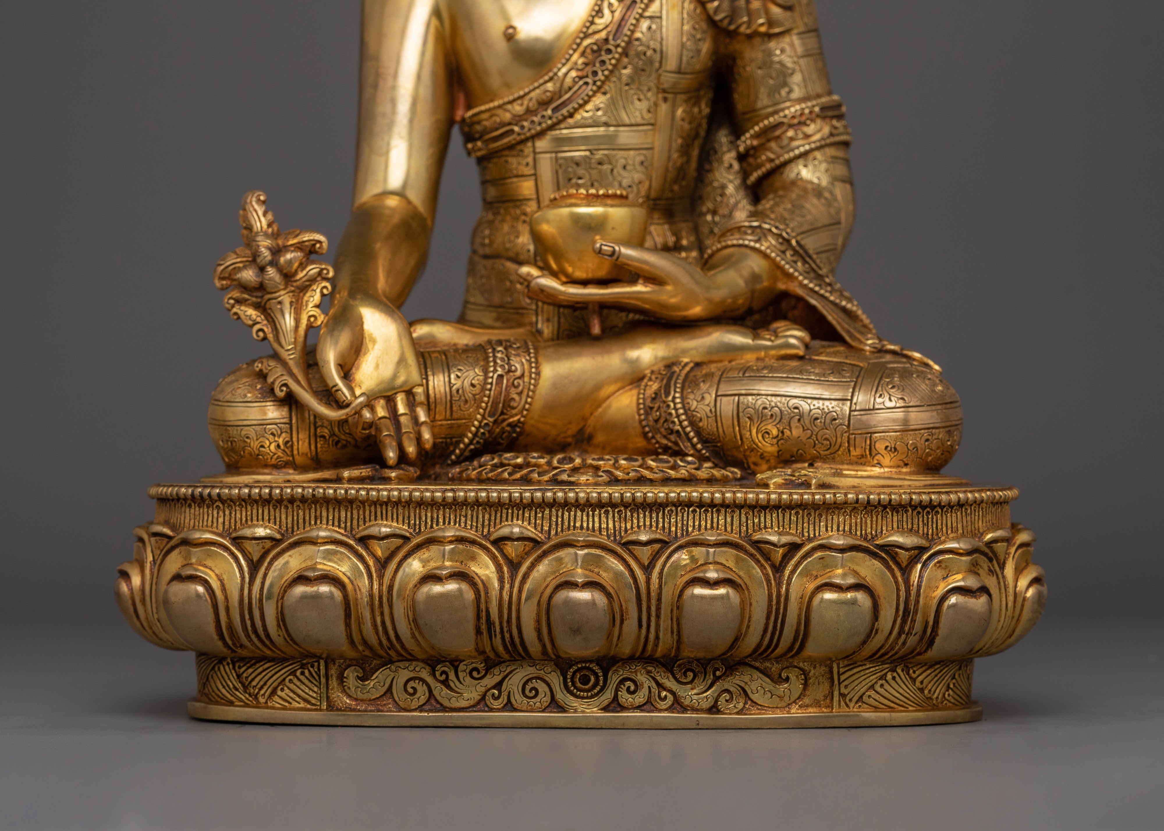 Tibetan Statue of Medicine Buddha | Also known as Bhaiṣajyaguru