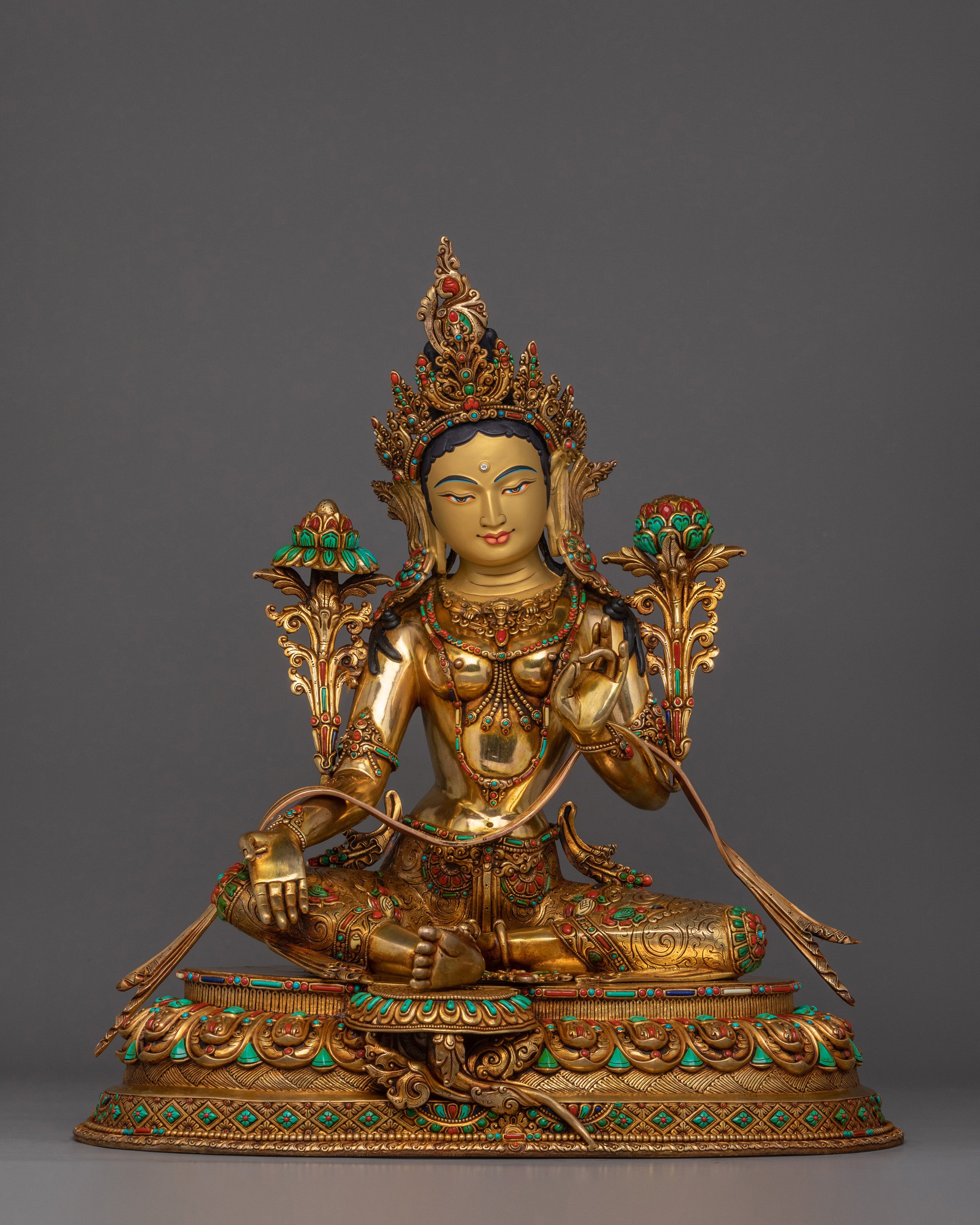 Shyama Tara Compassionate Tara Statue | Green Tara - Mother of All Buddhas