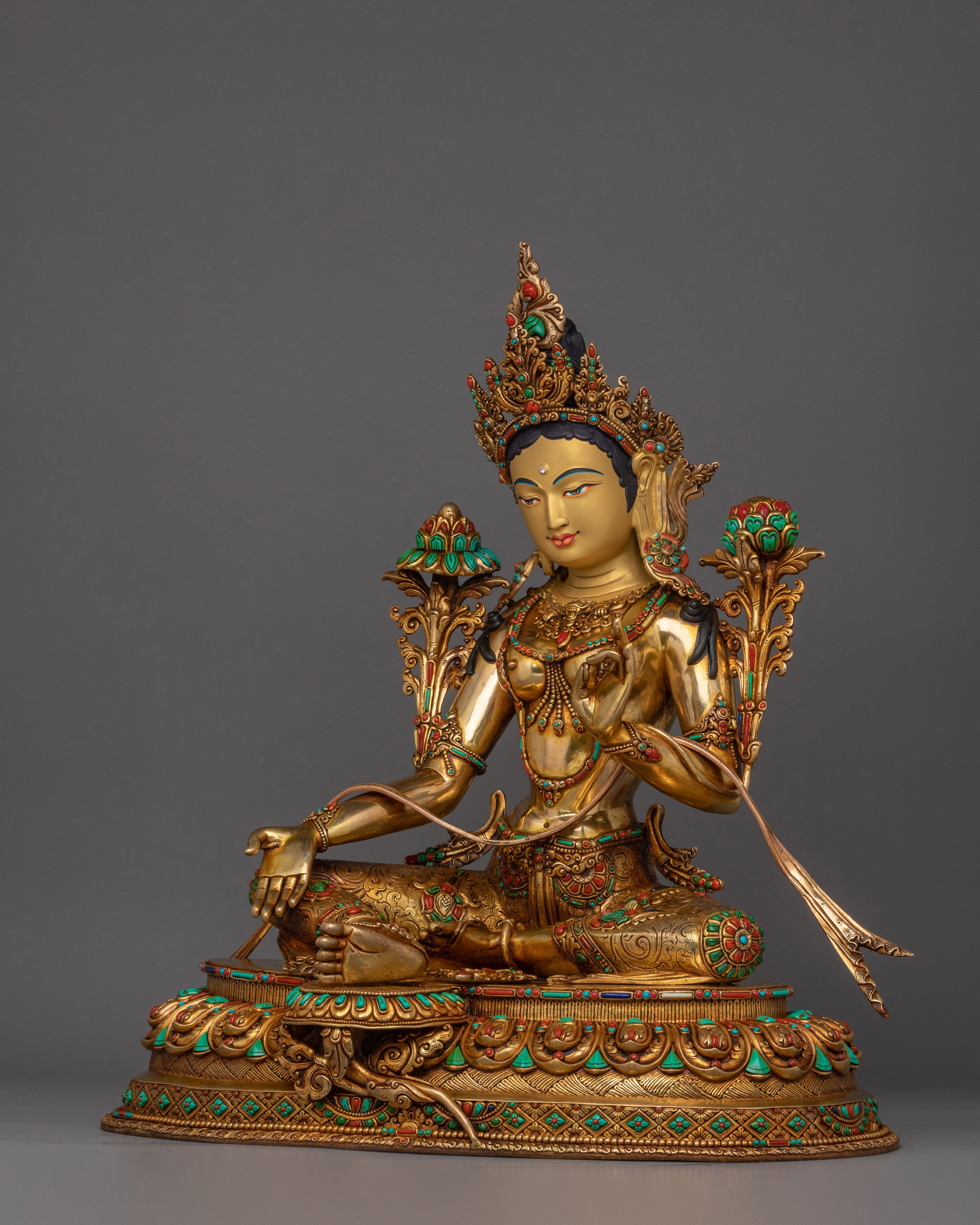 Shyama Tara Compassionate Tara Statue | Green Tara - Mother of All Buddhas