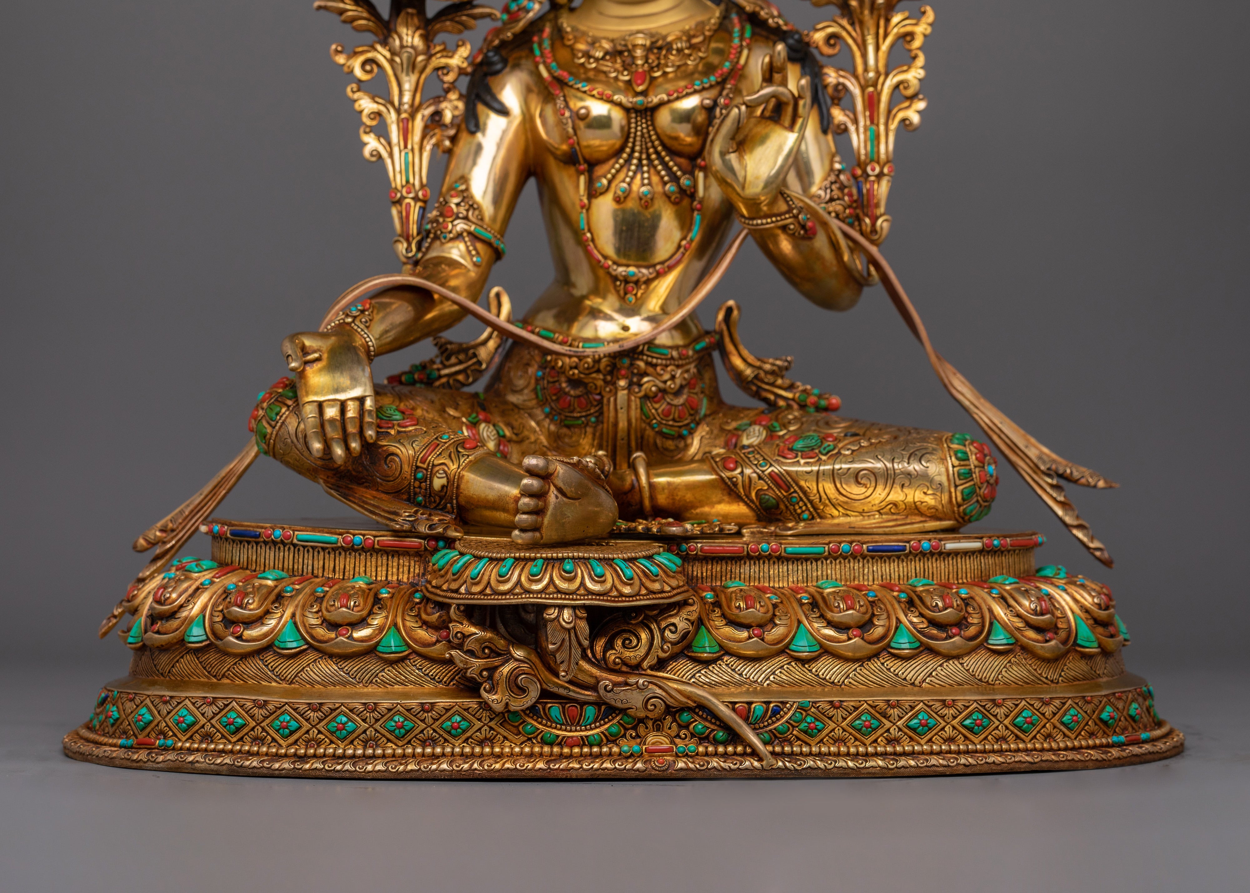 Shyama Tara Compassionate Tara Statue | Green Tara - Mother of All Buddhas