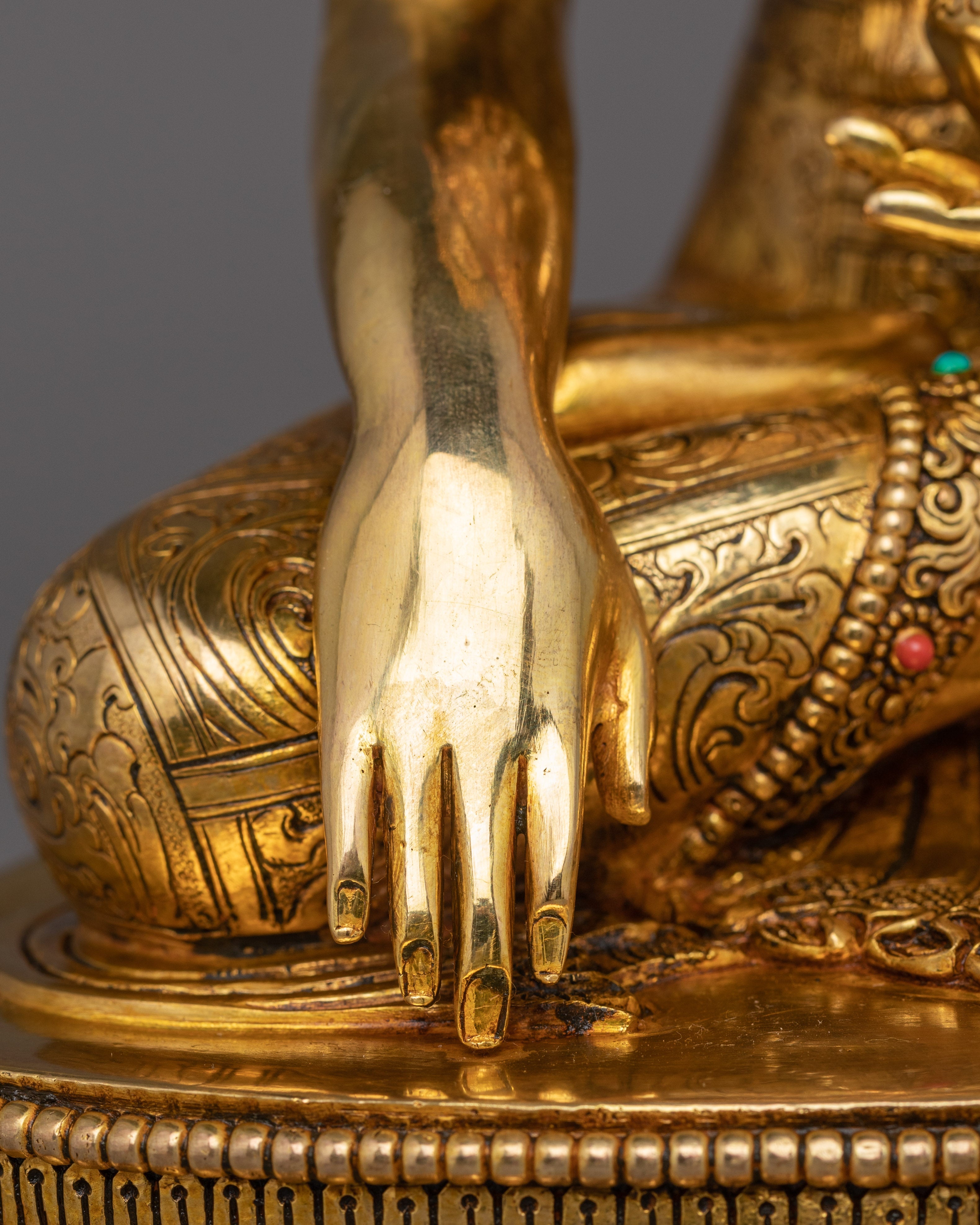 Crown Shakyamuni Buddha Handcrafted Statue | The Awakened One