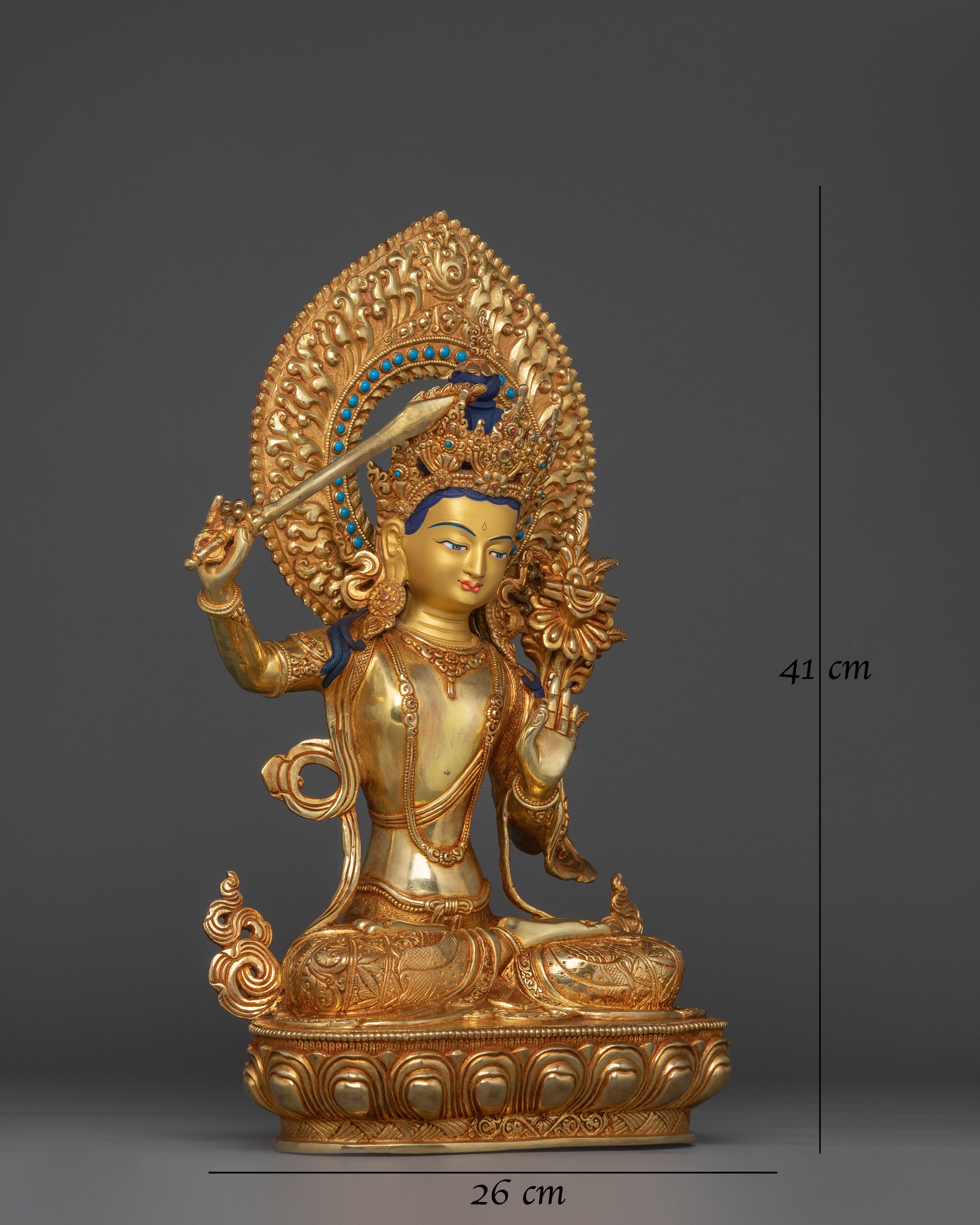 the-bodhisattva-of-wisdom-manjushri-sculpture