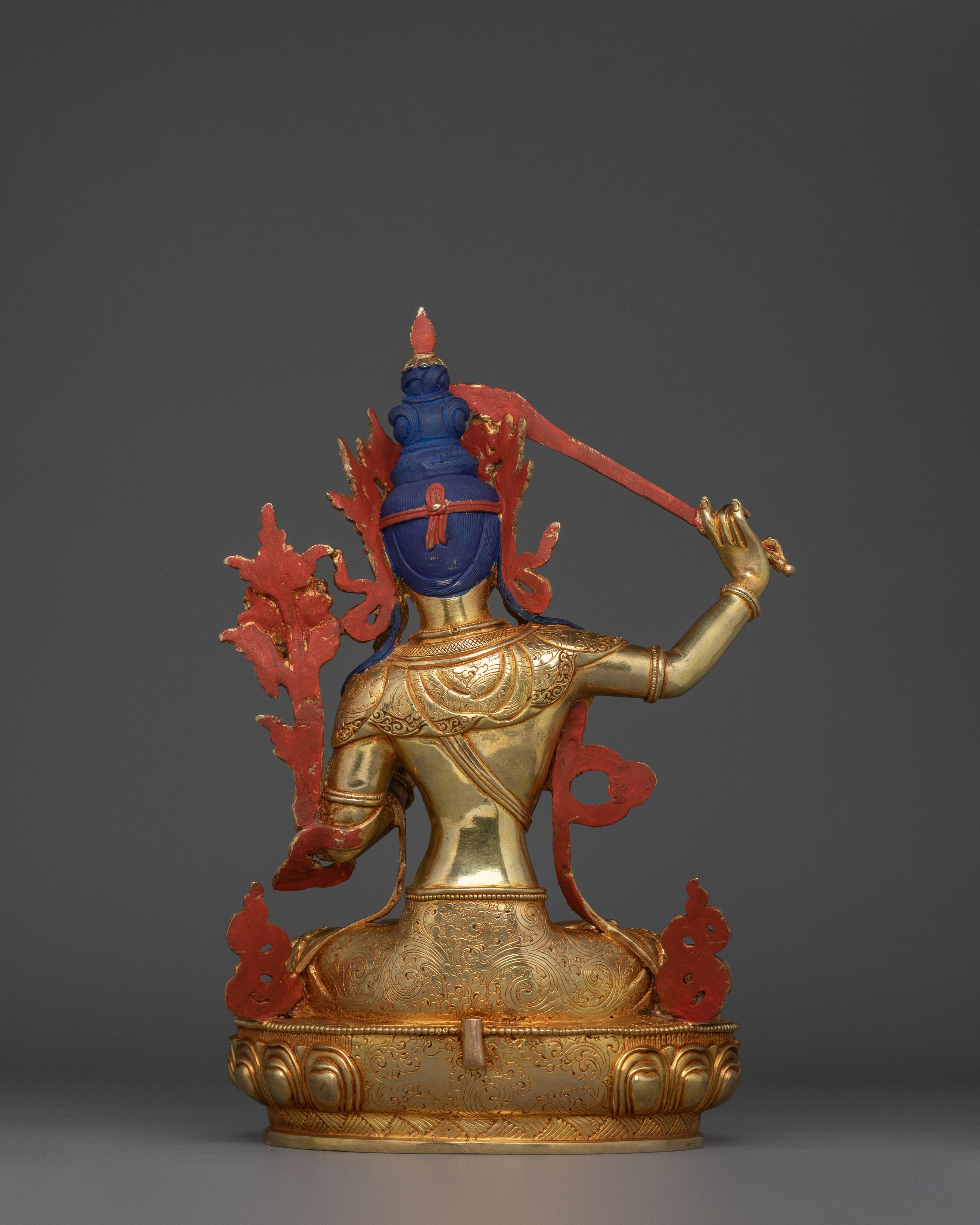 The Bodhisattva of Wisdom Manjushri Sculpture | The Sword of Insight