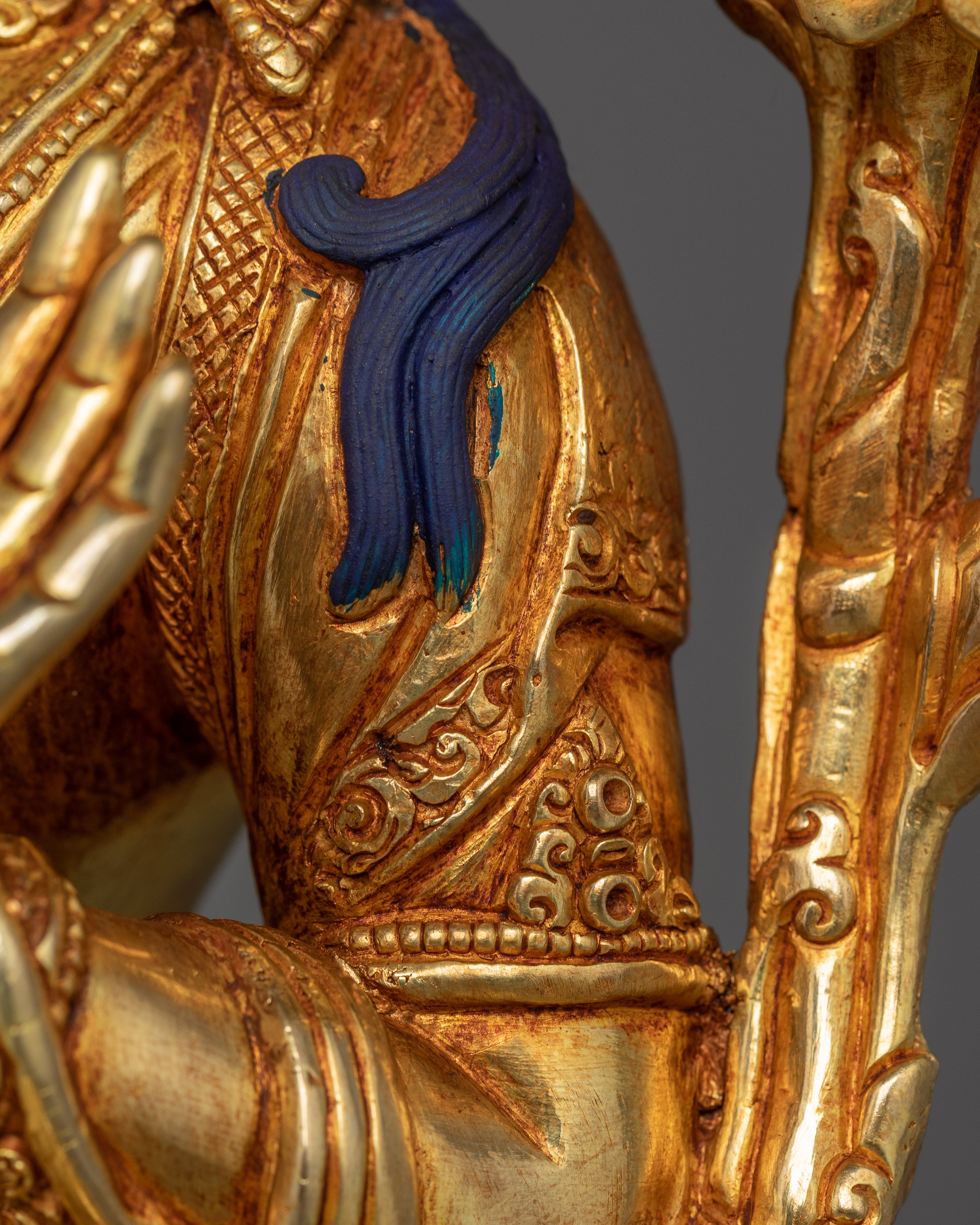 The Bodhisattva of Wisdom Manjushri Sculpture | The Sword of Insight
