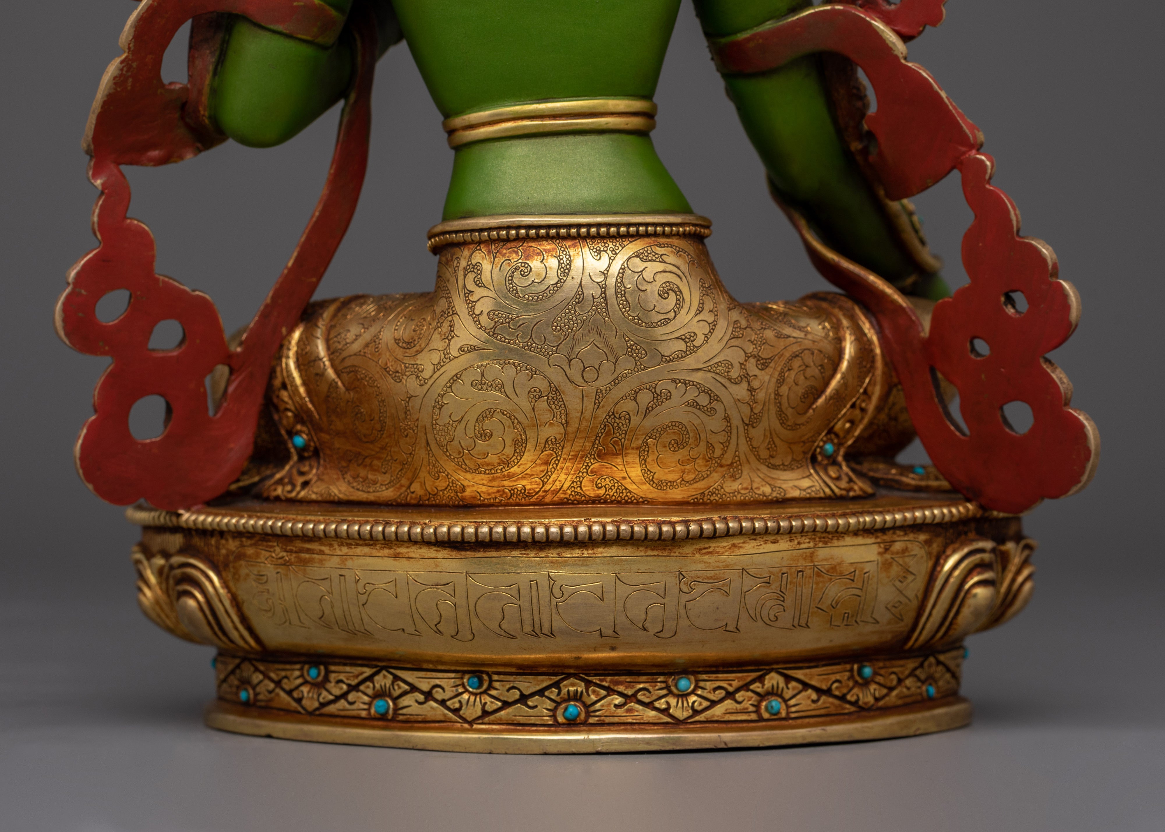 Swift Protector Green Tara Statue | Shyama Tara Handcrafted Sculpture