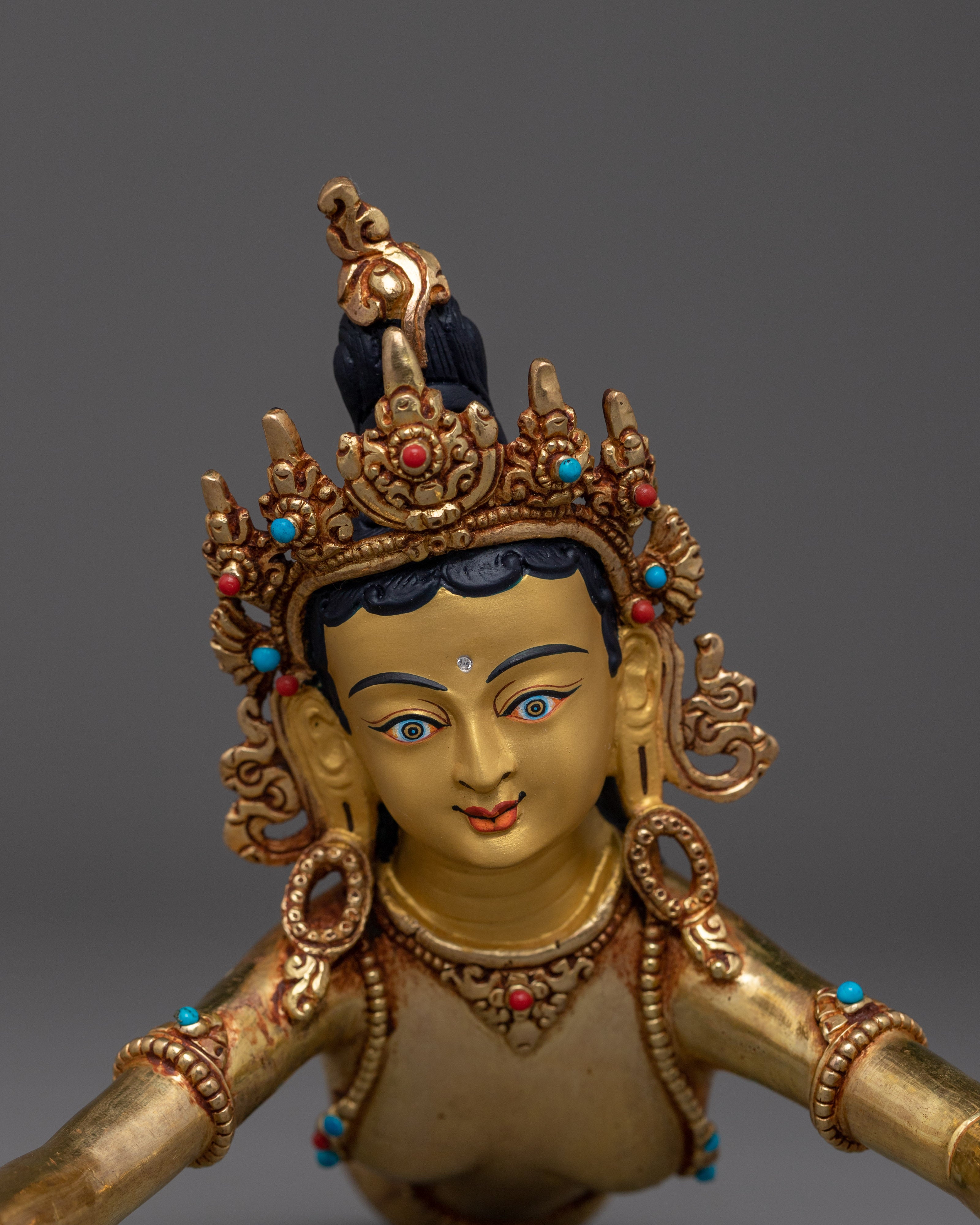 Statue of Chenrezig with Consort | Sculpture for Decor