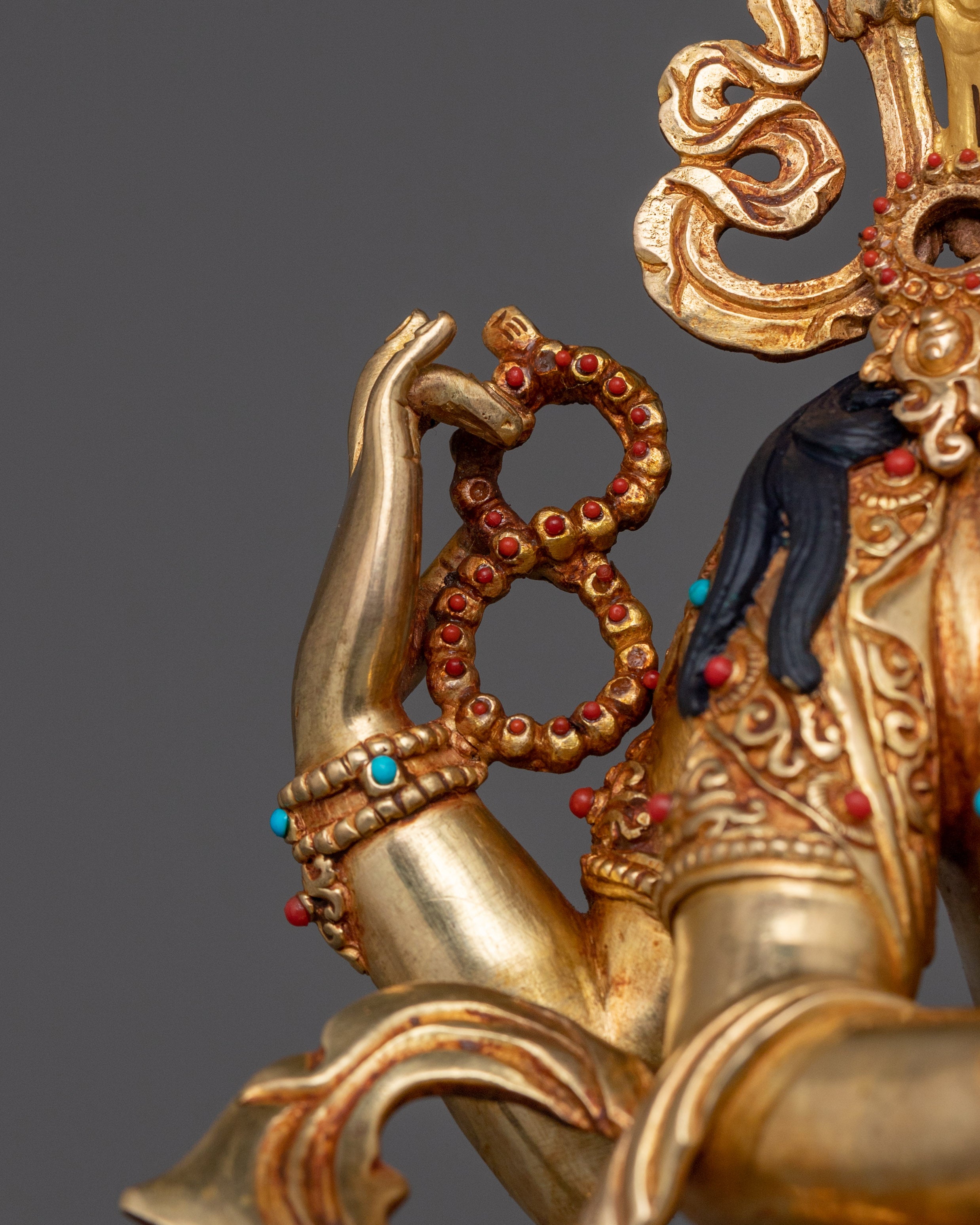 Statue of Chenrezig with Consort | Sculpture for Decor