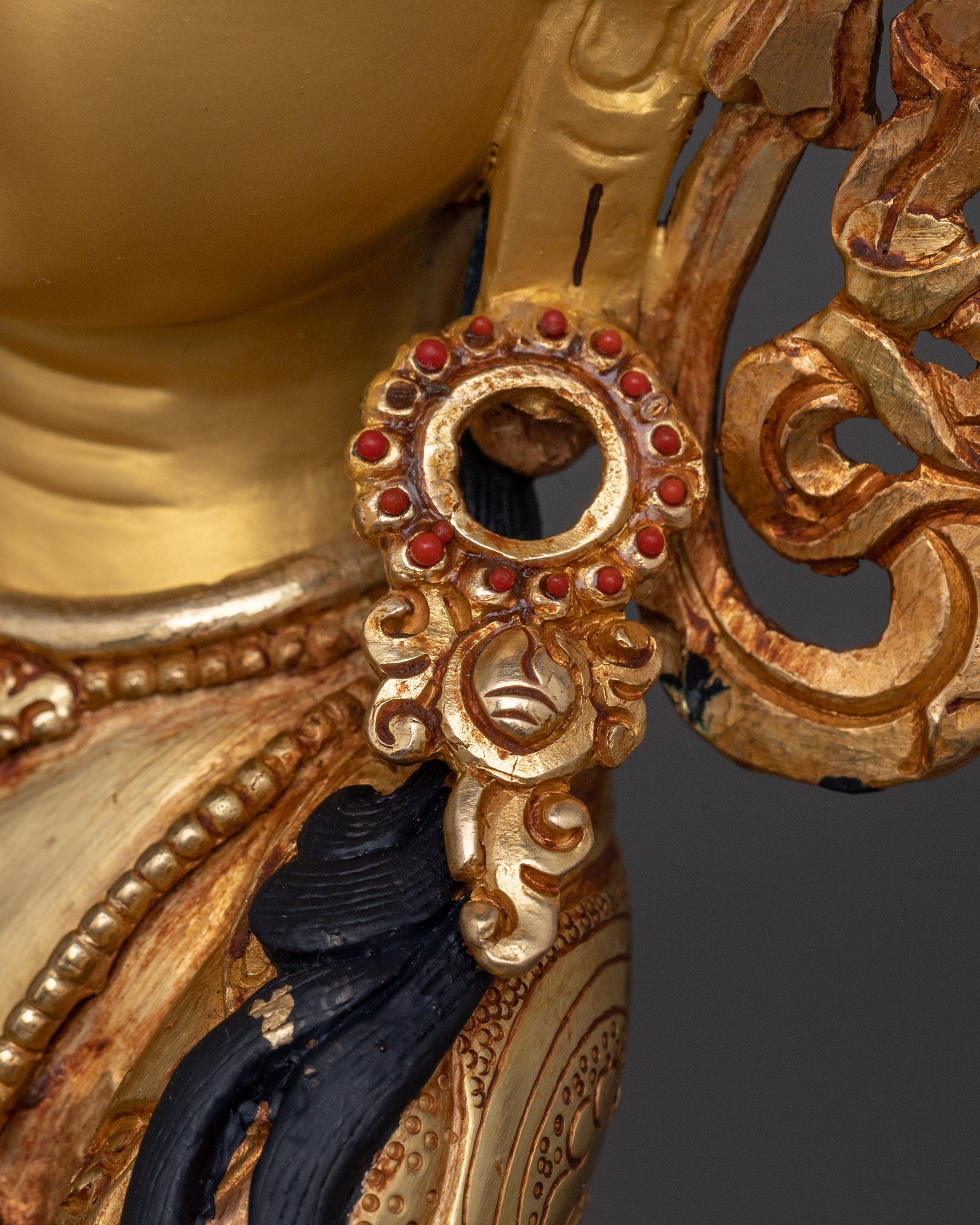 Traditional Artwork of Vajradhara with consort | 24K Gold Gilded Sculpture