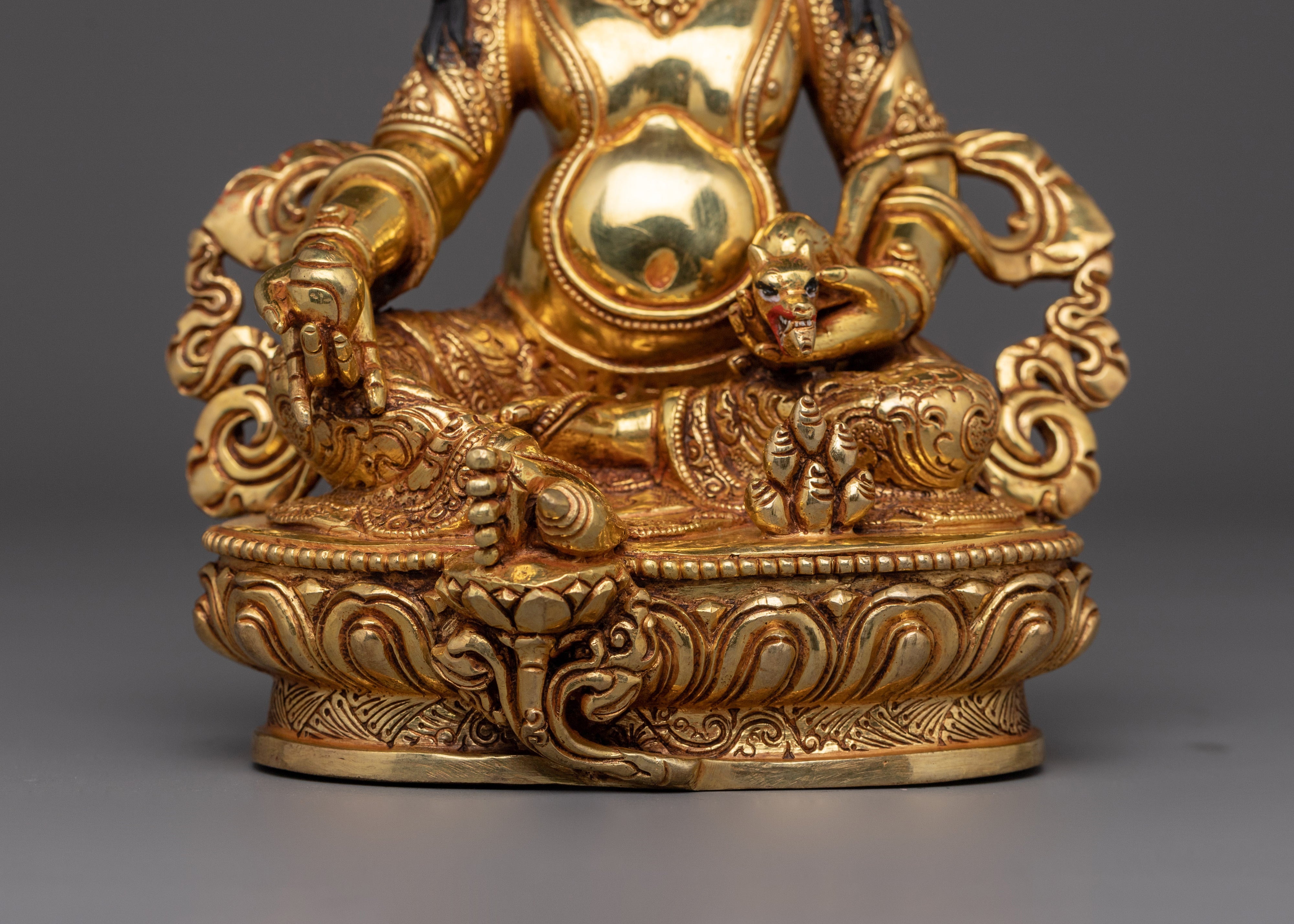 Wealth and Prosperity Deity Dzambhala | Traditional Nepalese Art