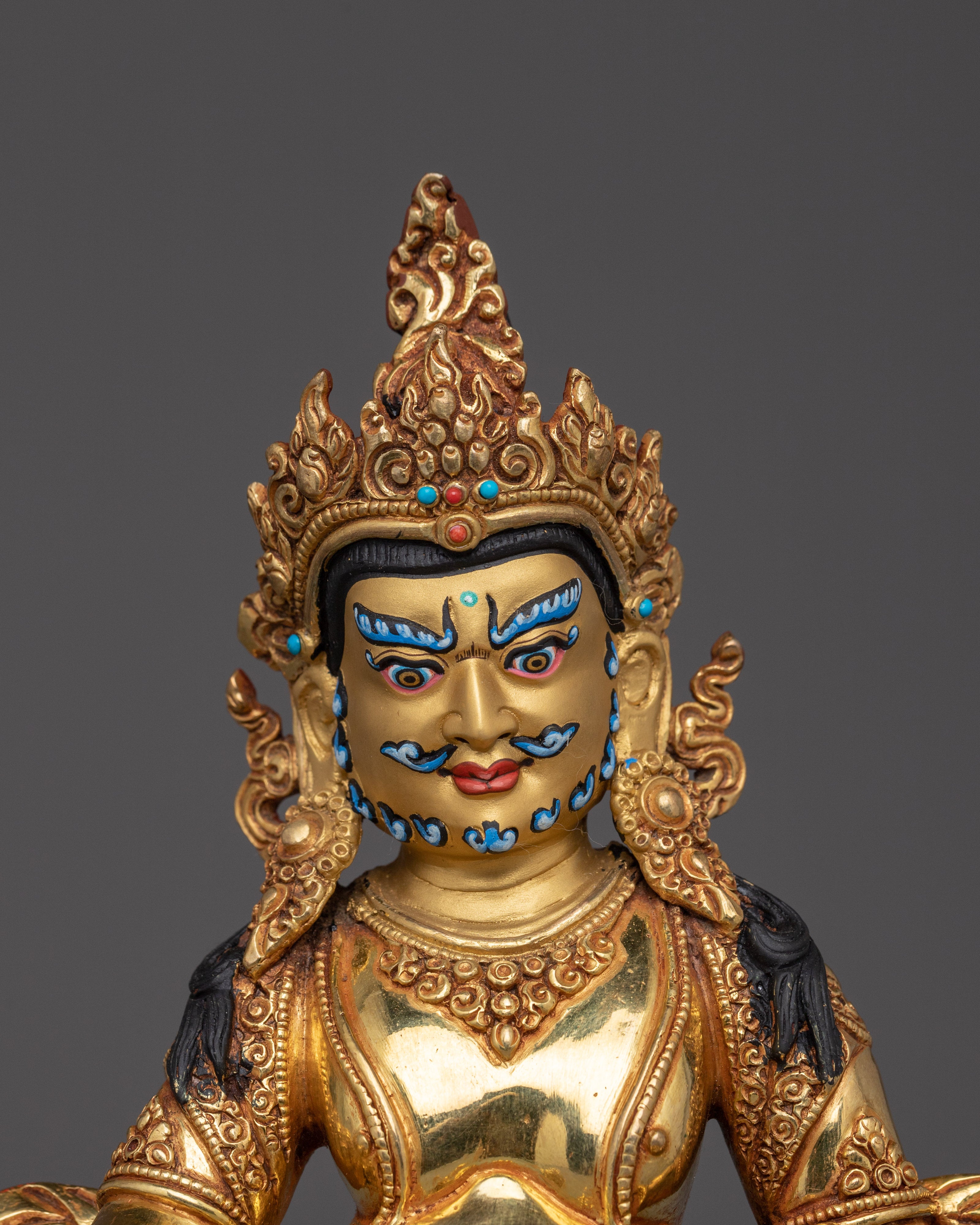 Wealth and Prosperity Deity Dzambhala | Traditional Nepalese Art