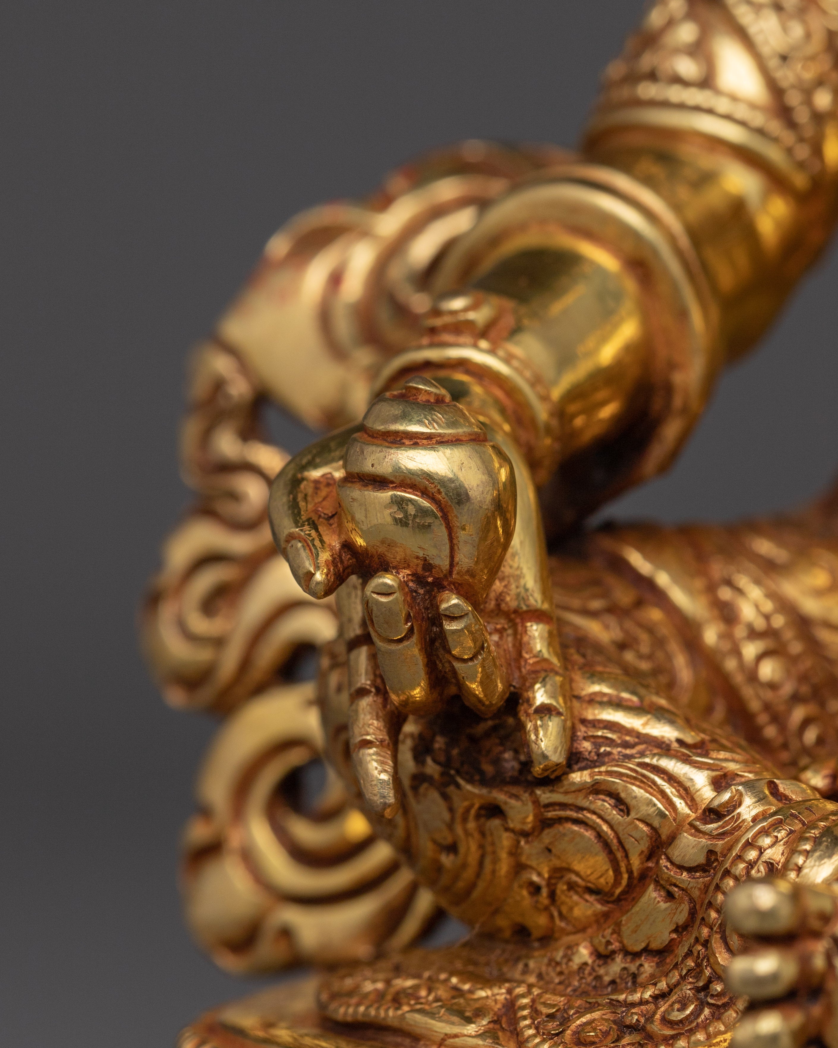 Wealth and Prosperity Deity Dzambhala | Traditional Nepalese Art