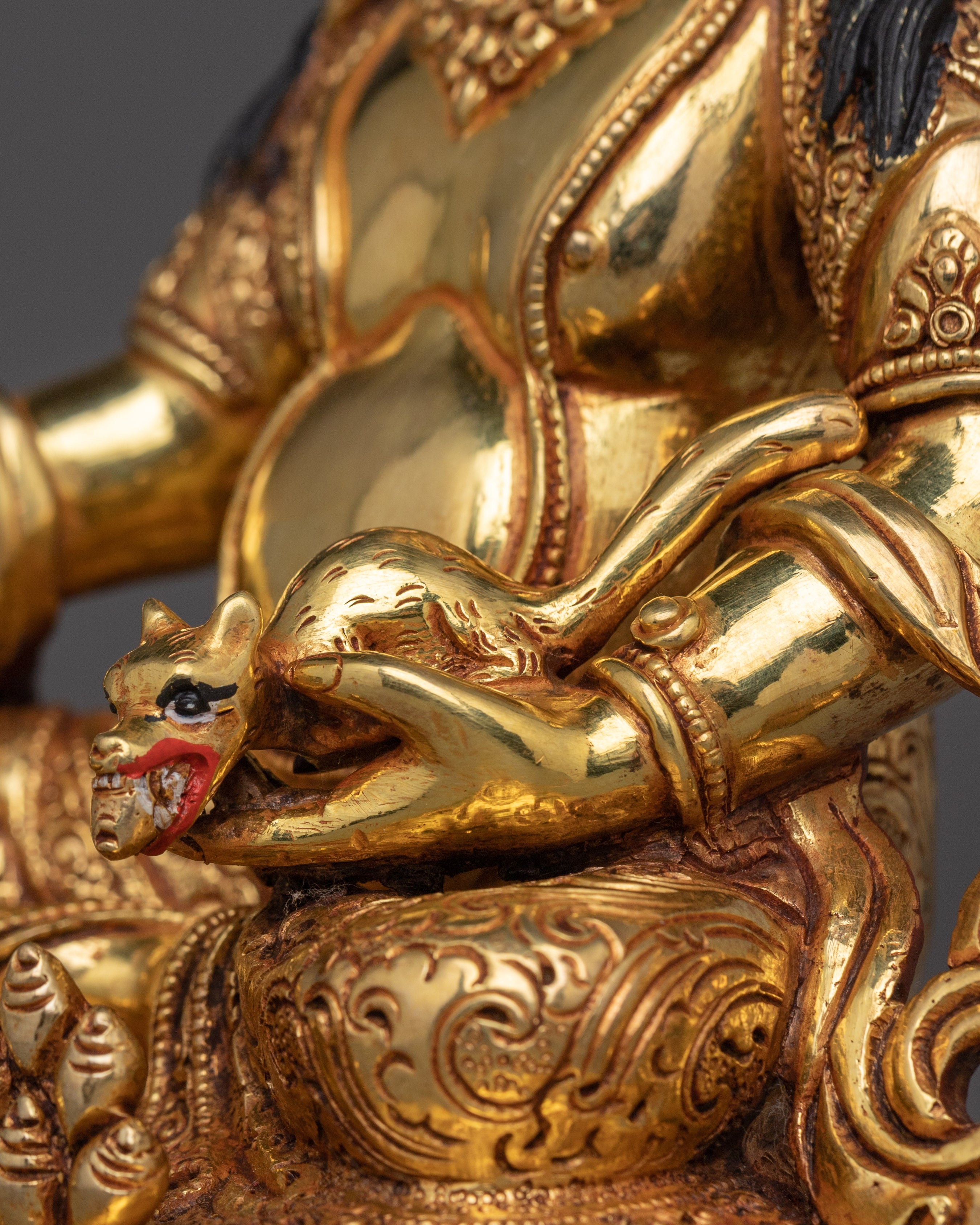 Wealth and Prosperity Deity Dzambhala | Traditional Nepalese Art