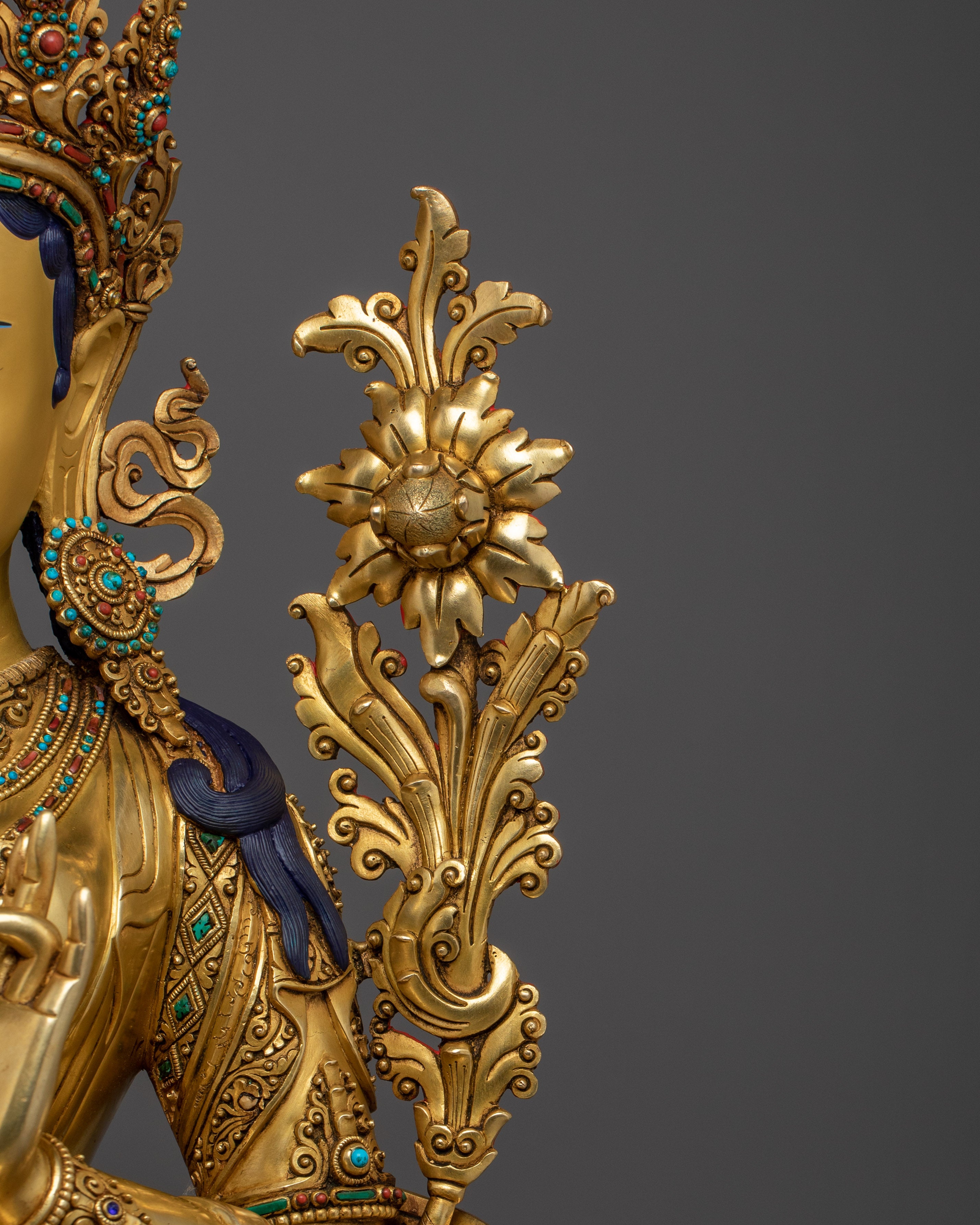 Figurine of Buddhist Goddess Green Tara | Compassionate Energy