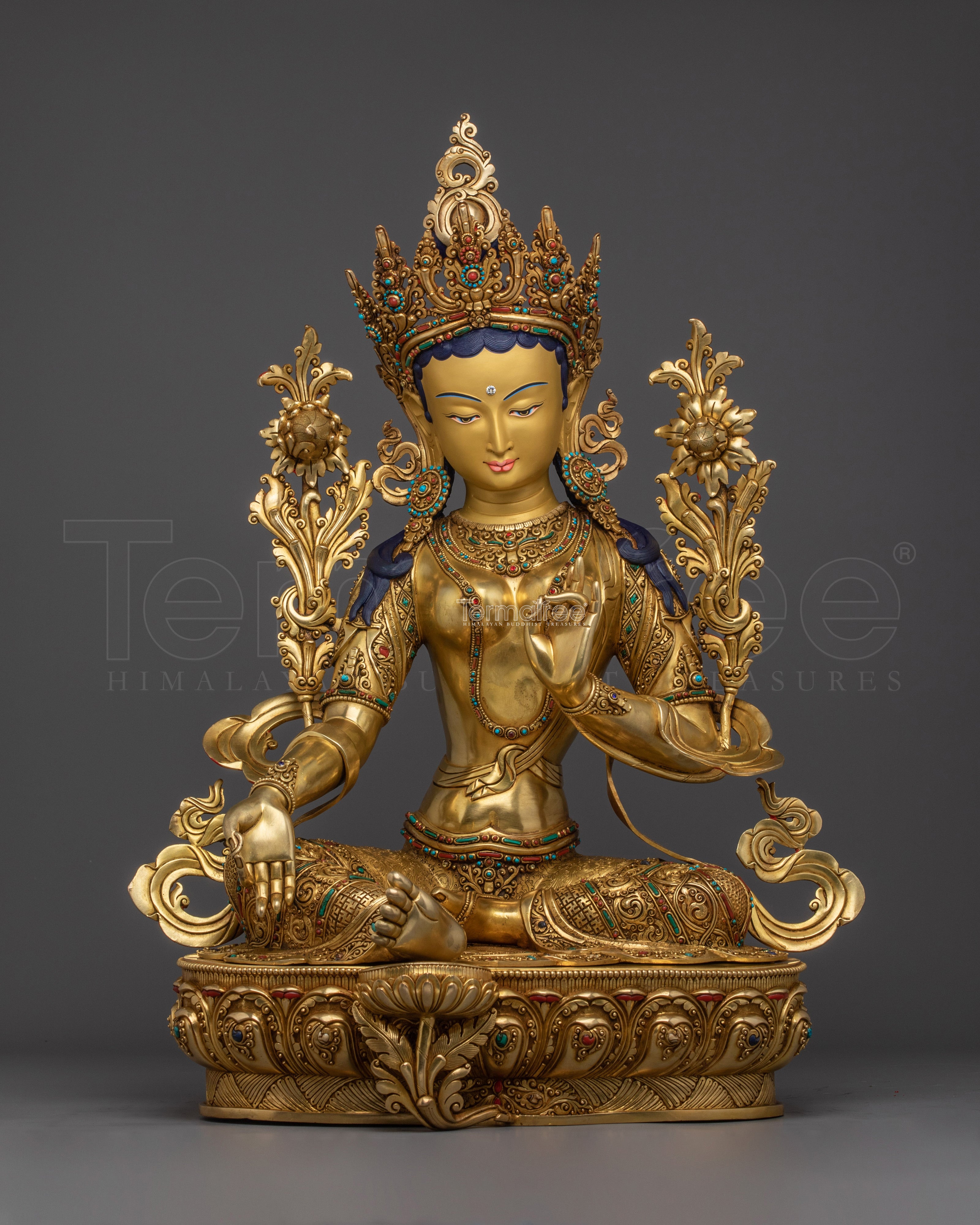 Figurine of Buddhist Goddess Green Tara | Compassionate Energy