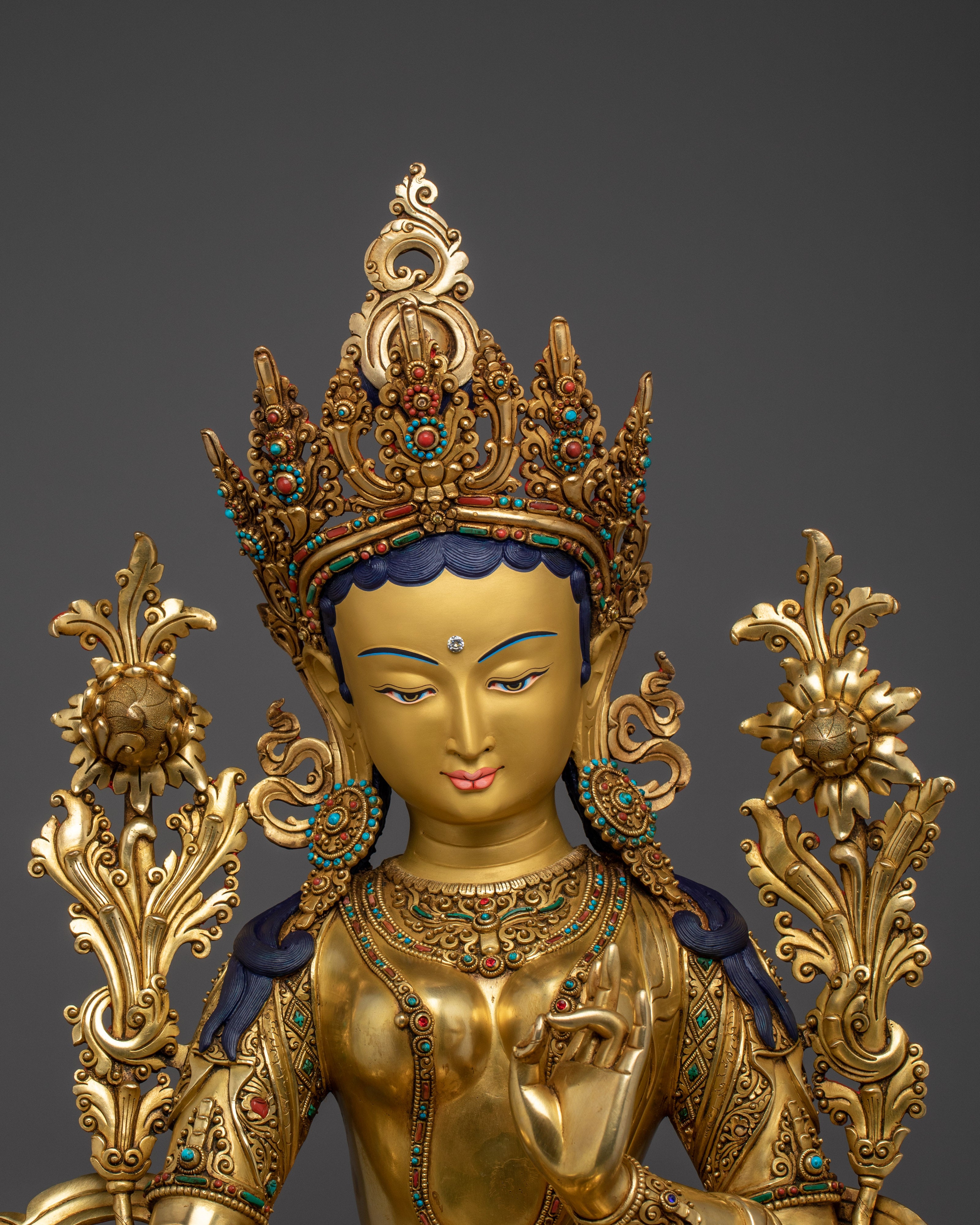 Figurine of Buddhist Goddess Green Tara | Compassionate Energy