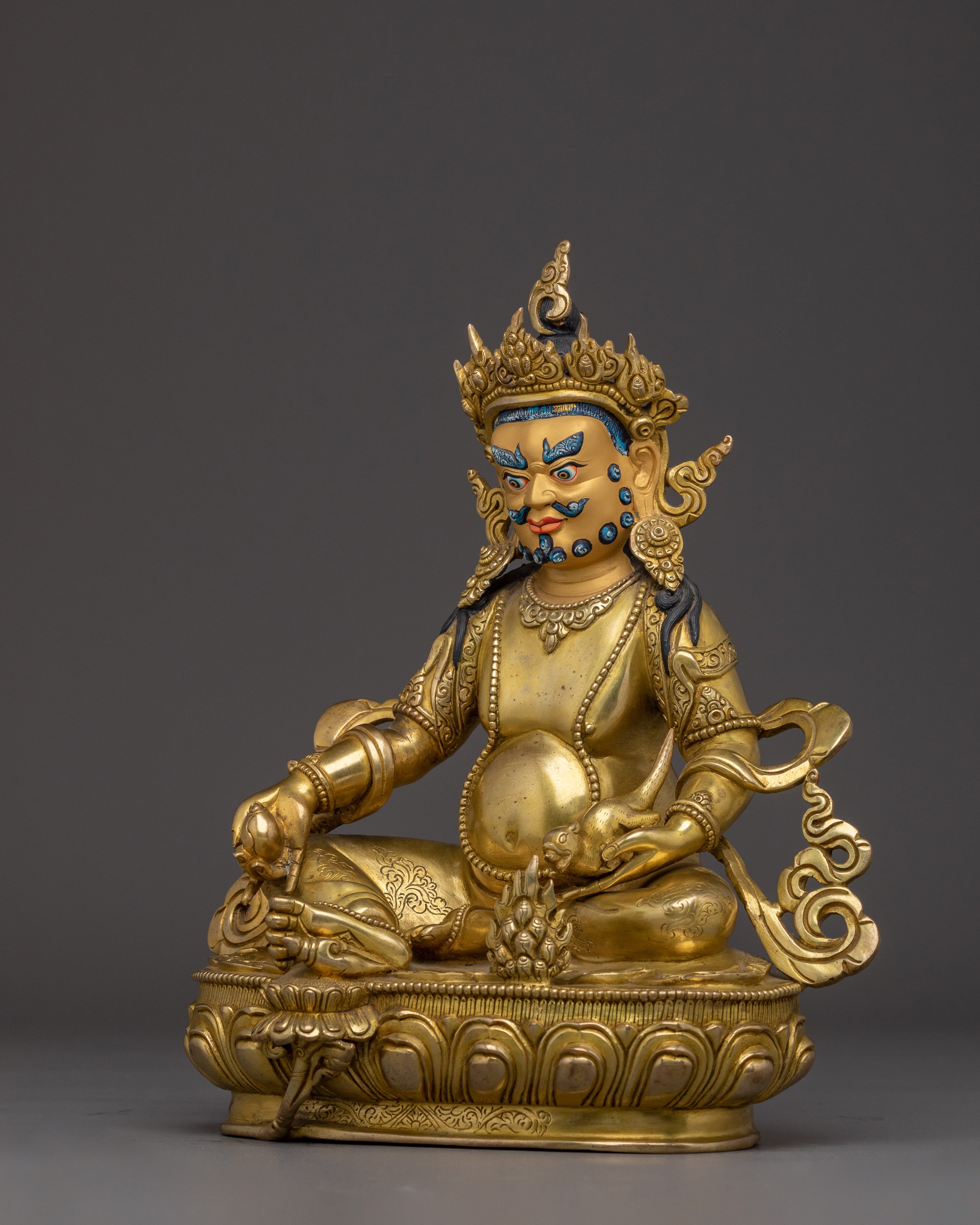 Figurine of Wealth Deity Dzambhala | Prosperity Deity in Tibetan Buddhism