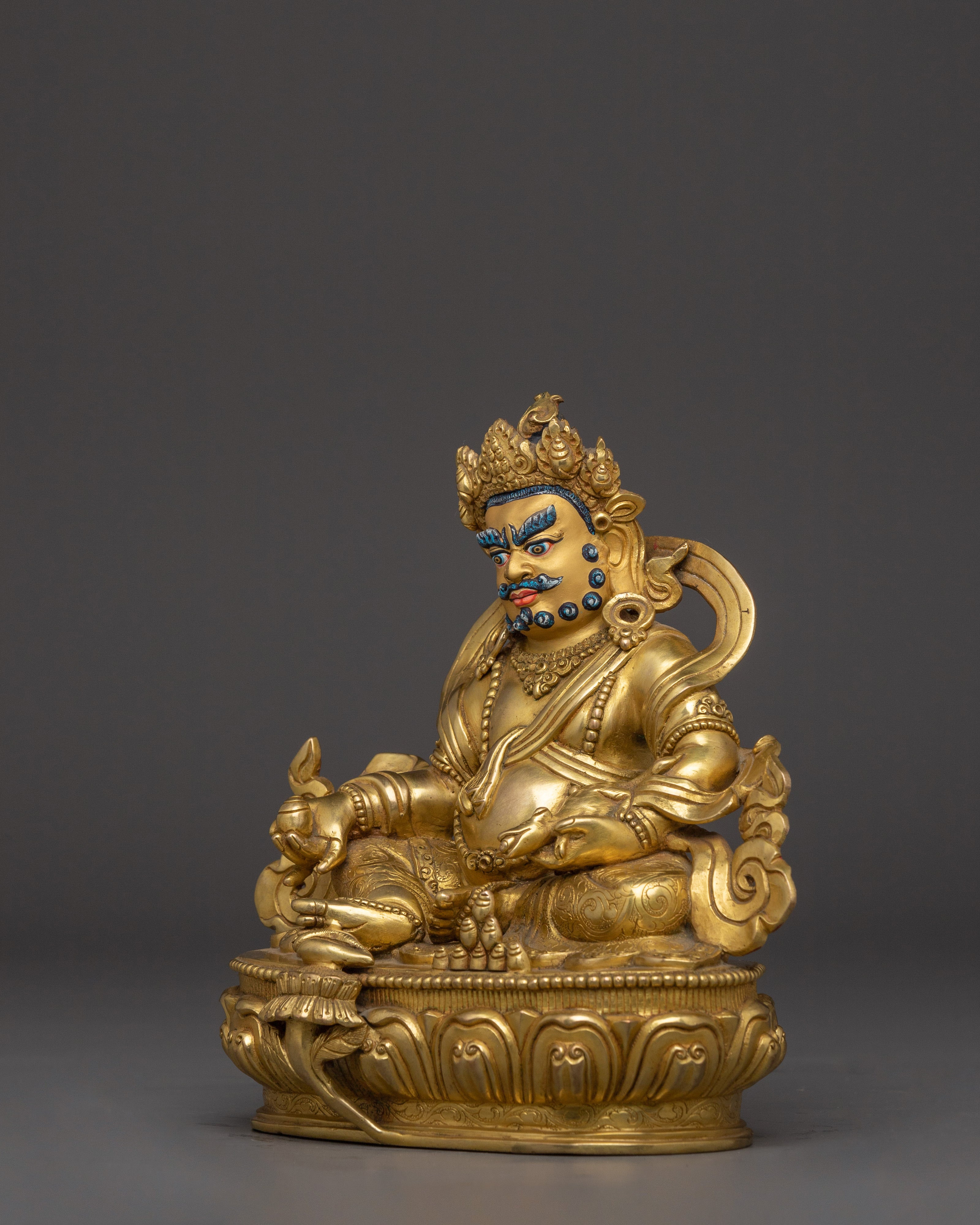 Abundance Deity in Tibetan Buddhism Dzambhala | Deity of Prosperity