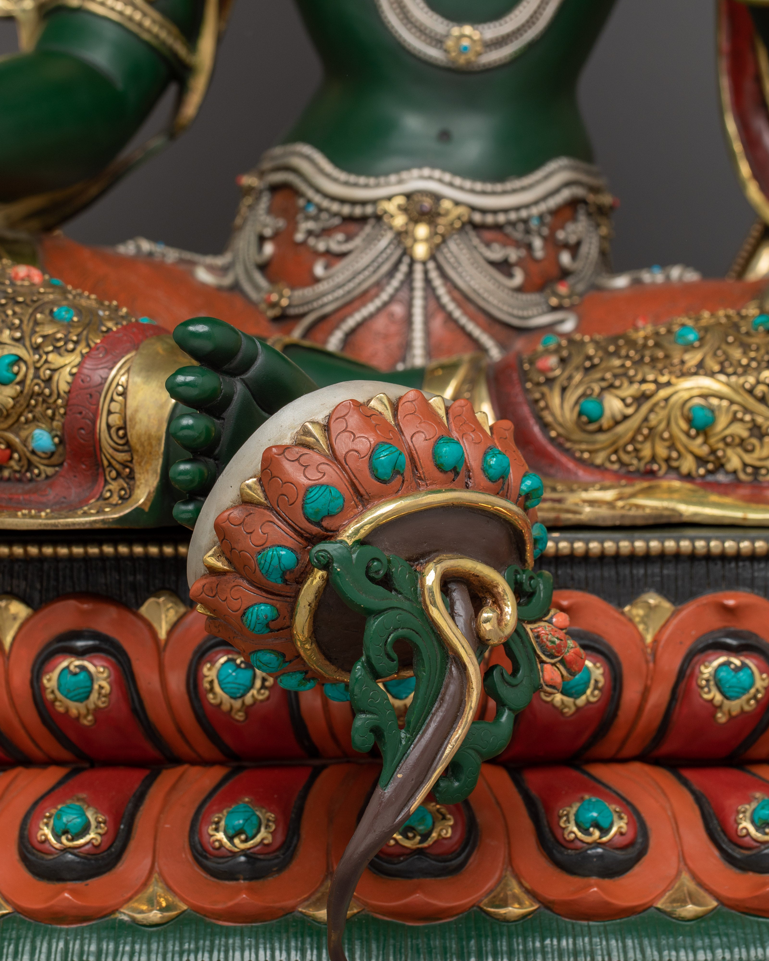 Compassionate Goddess Green Tara Statue | Shyama Tara Sculpture