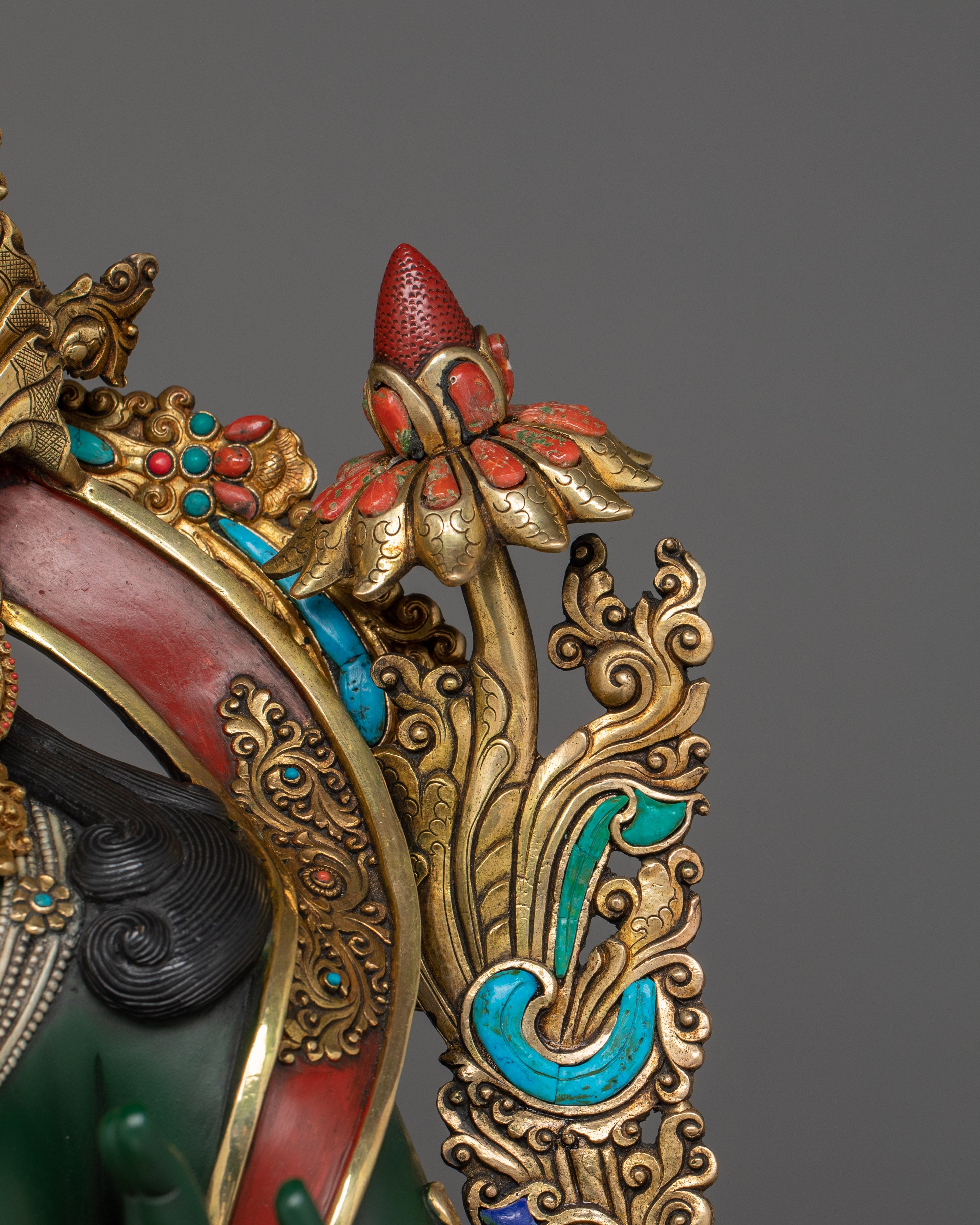 Compassionate Goddess Green Tara Statue | Shyama Tara Sculpture