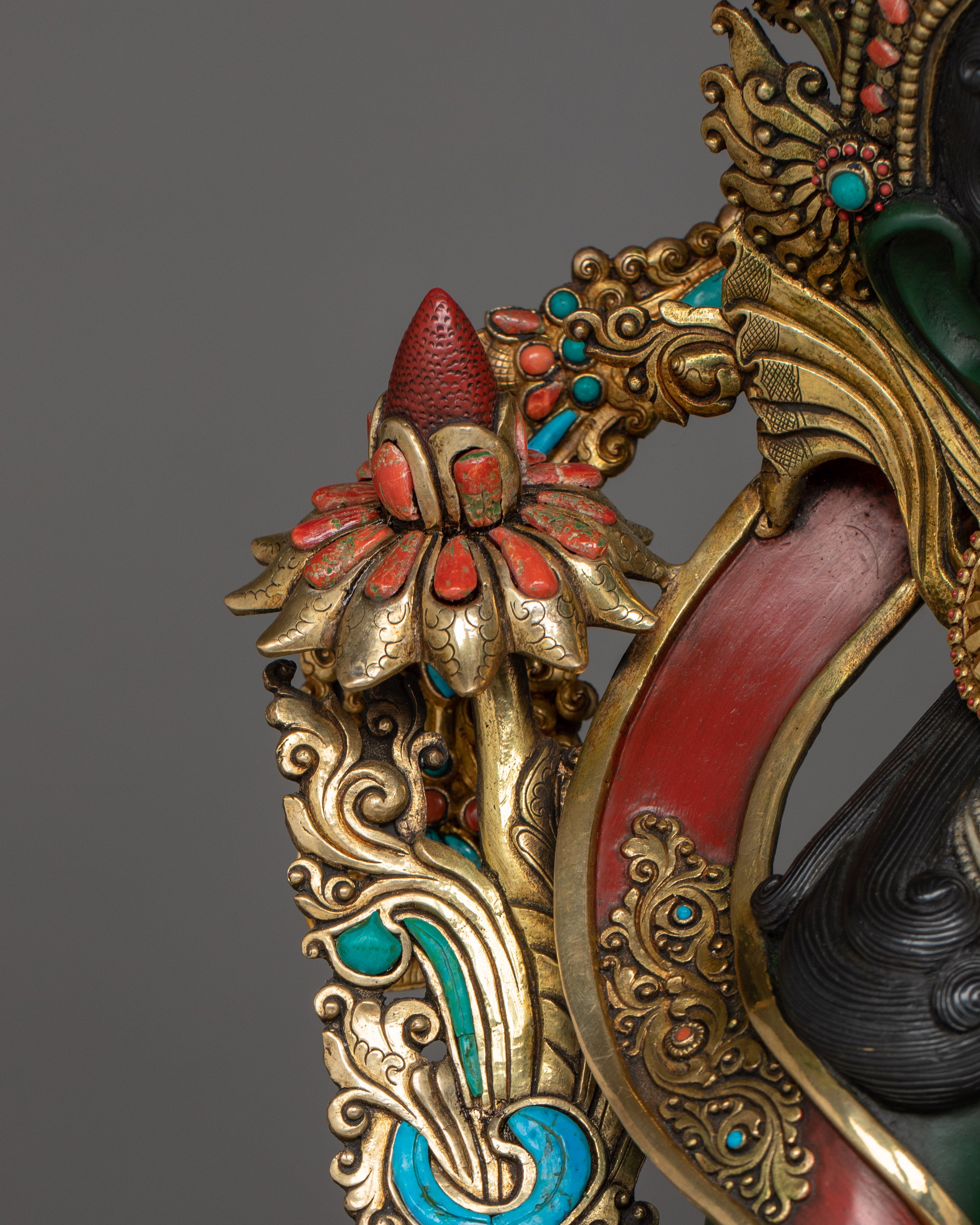 Compassionate Goddess Green Tara Statue | Shyama Tara Sculpture