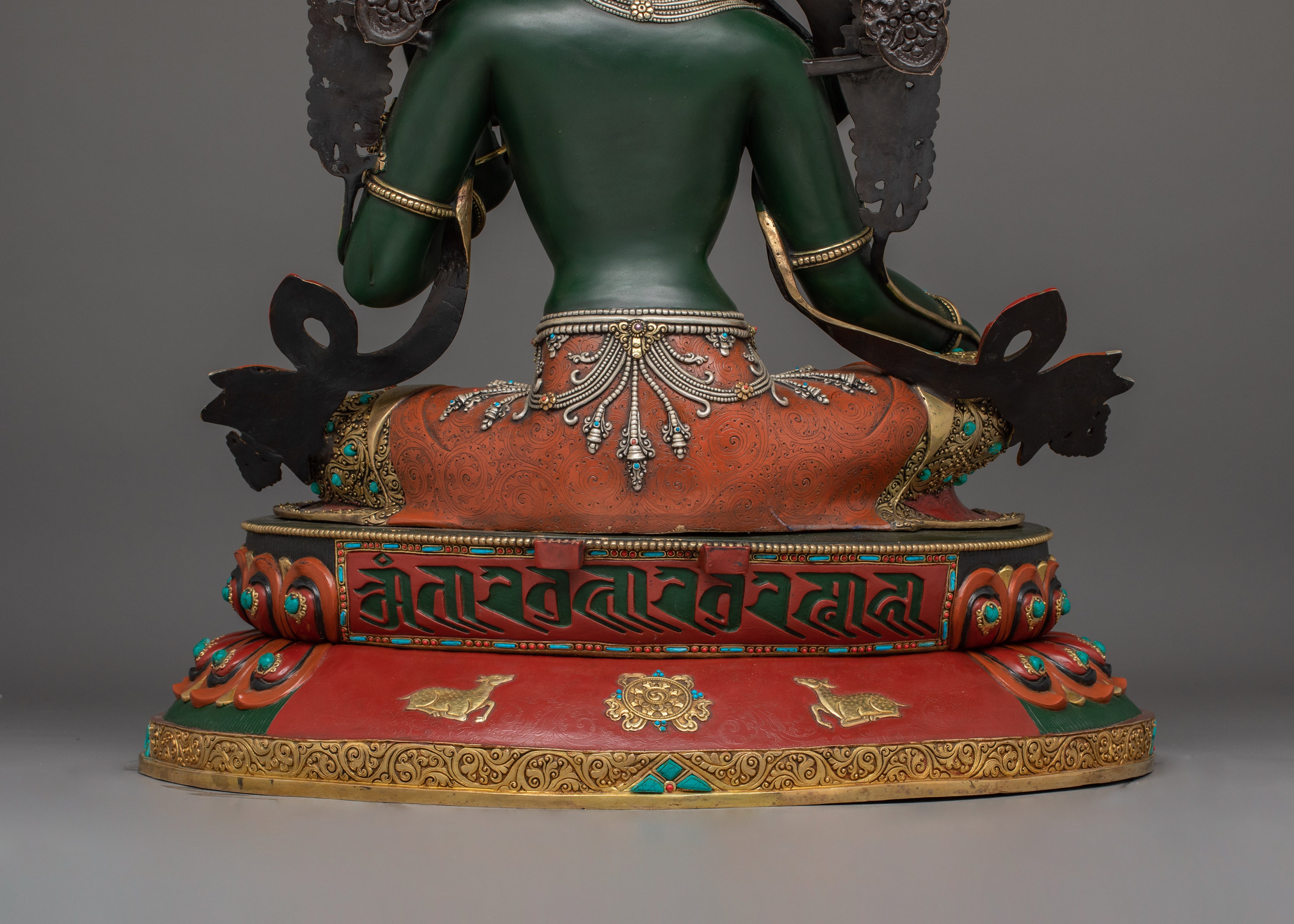 Compassionate Goddess Green Tara Statue | Shyama Tara Sculpture
