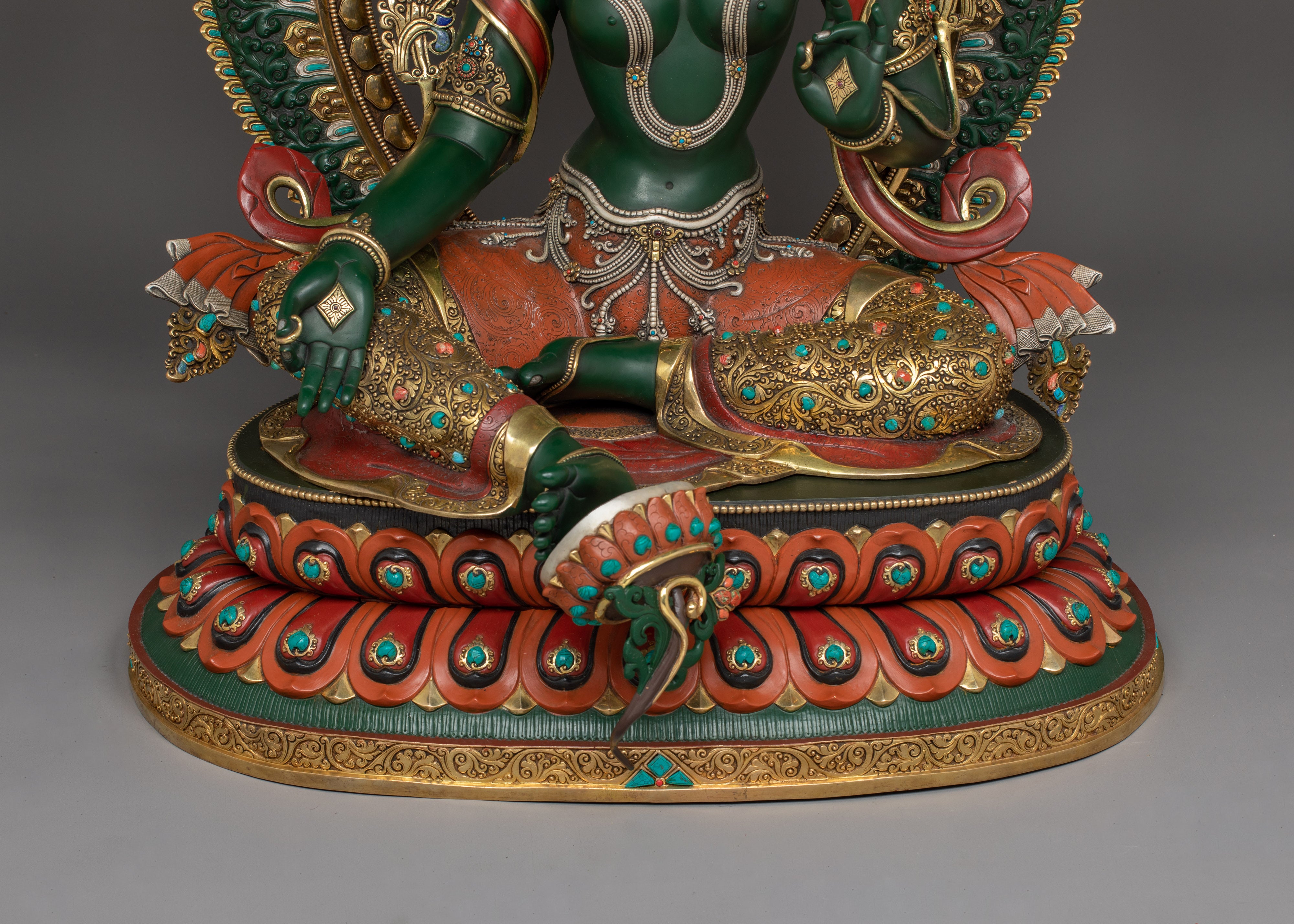 Compassionate Goddess Green Tara Statue | Shyama Tara Sculpture