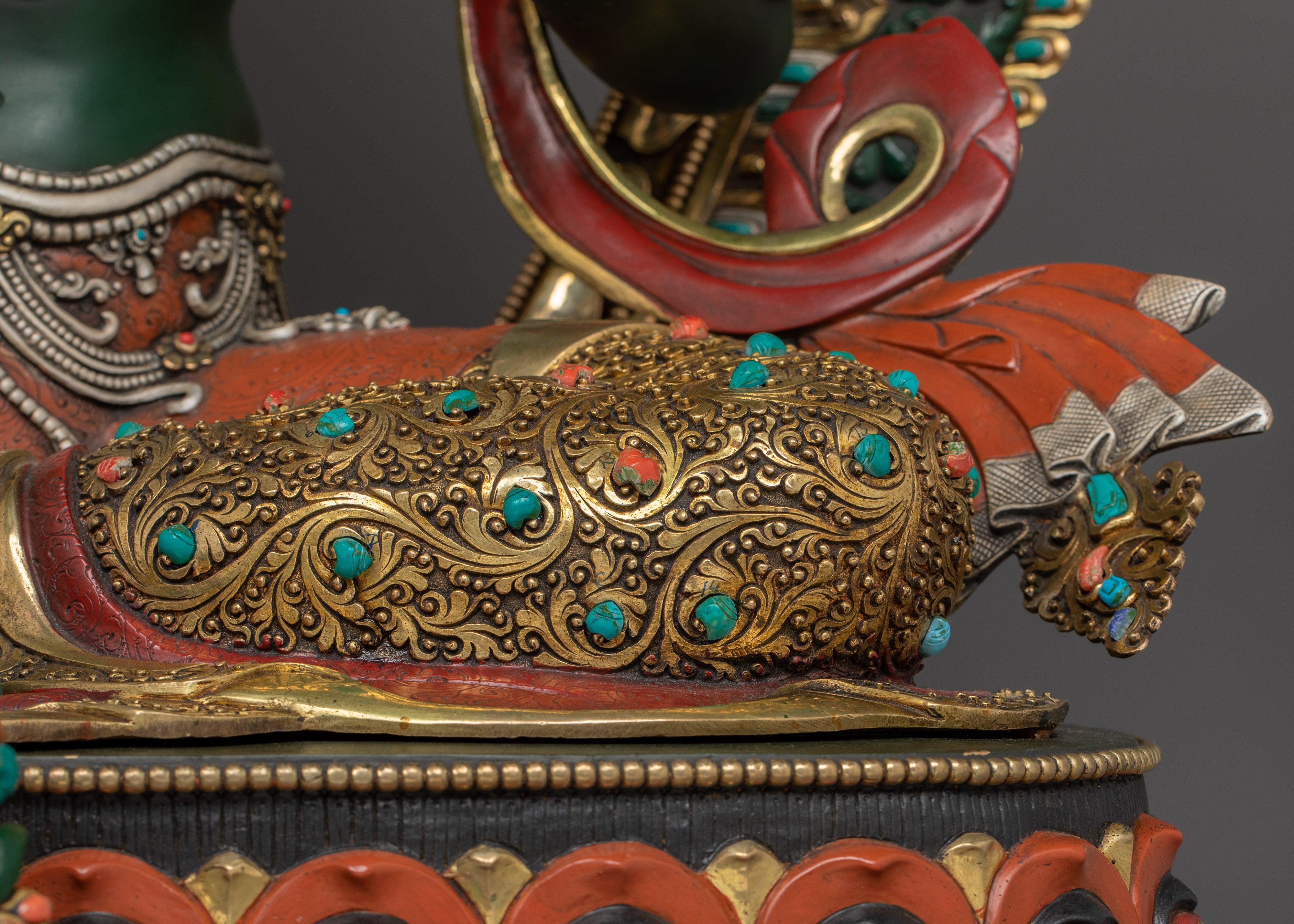 Compassionate Goddess Green Tara Statue | Shyama Tara Sculpture