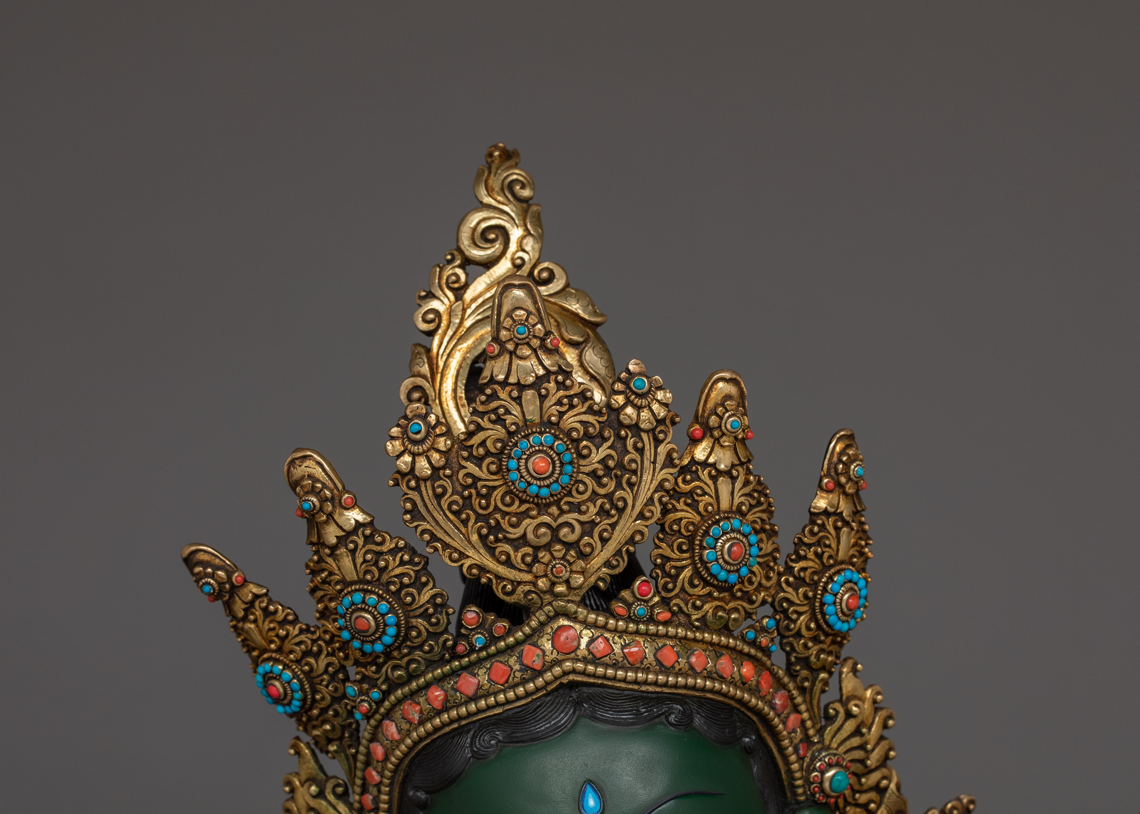 Compassionate Goddess Green Tara Statue | Shyama Tara Sculpture