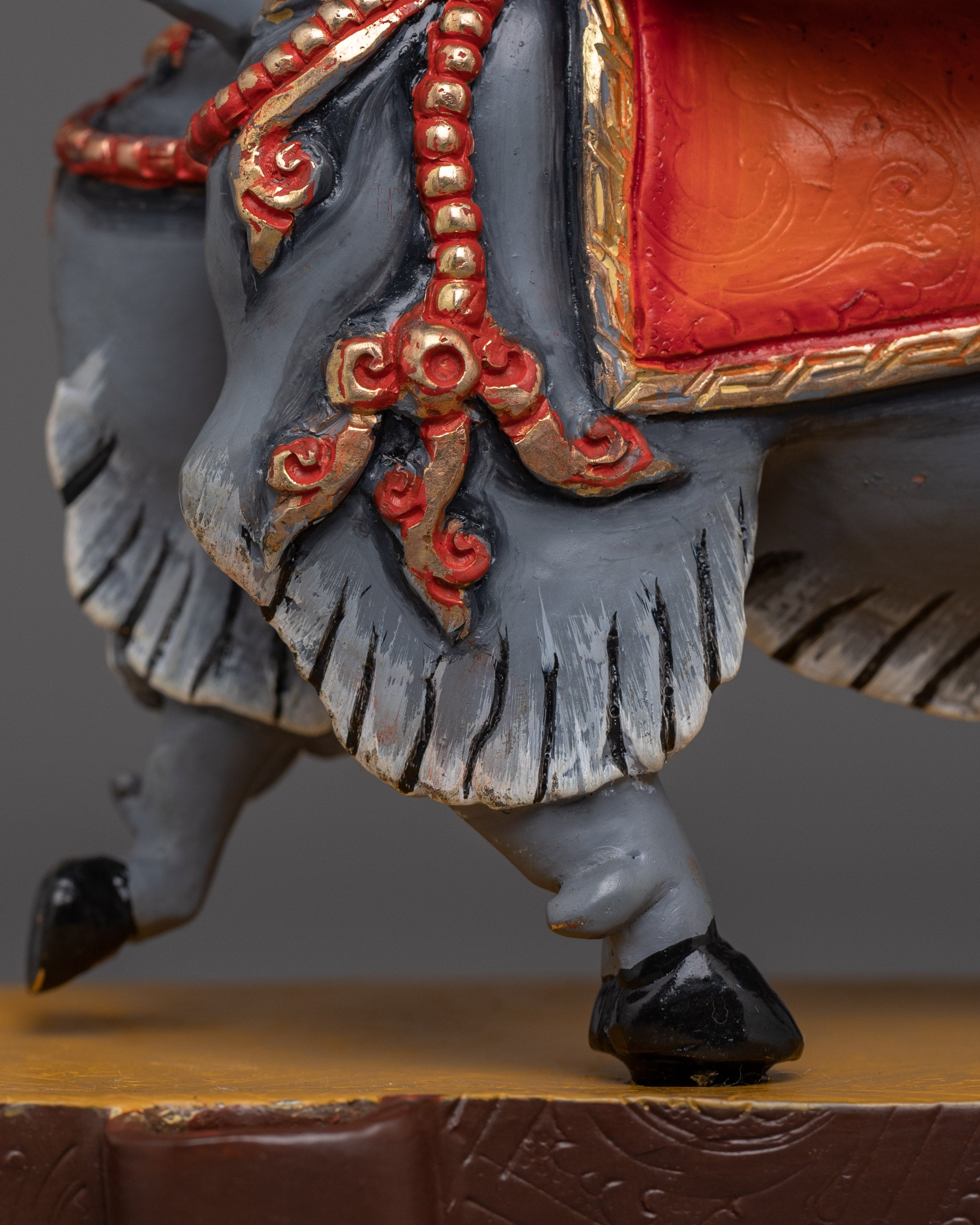 Blacksmith Damchen Garwa Nagpo Statue | Powerful Guardian of Buddhist Teachings