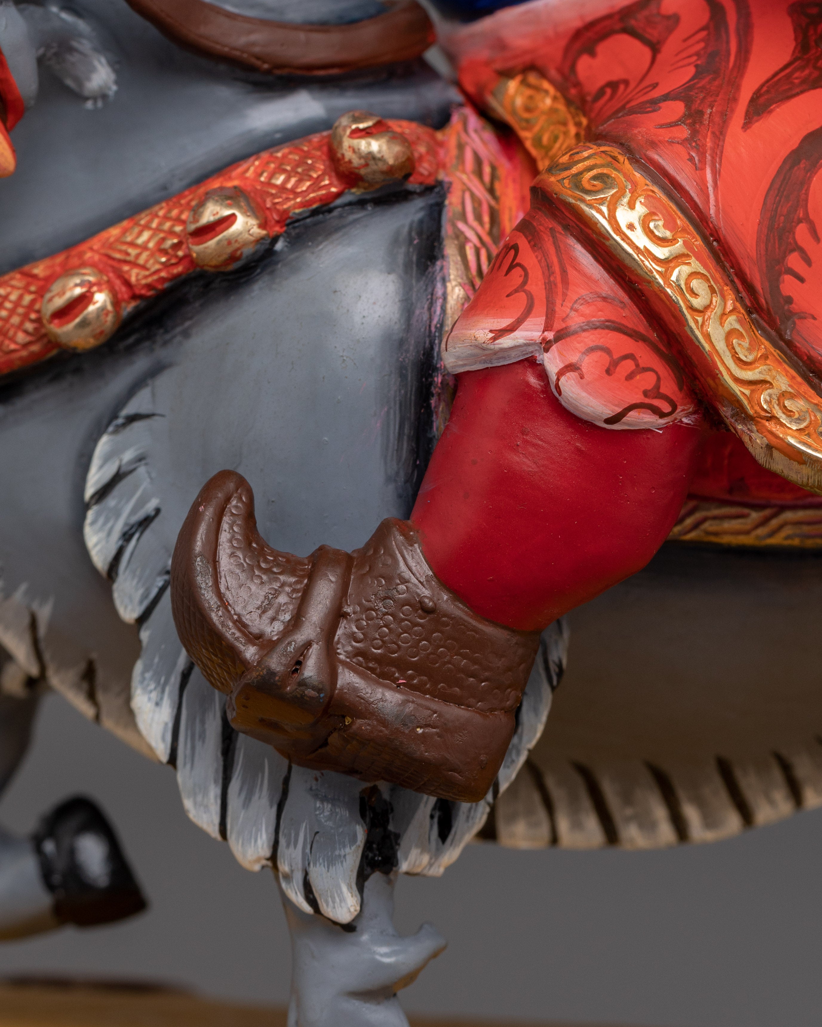 Blacksmith Damchen Garwa Nagpo Statue | Powerful Guardian of Buddhist Teachings