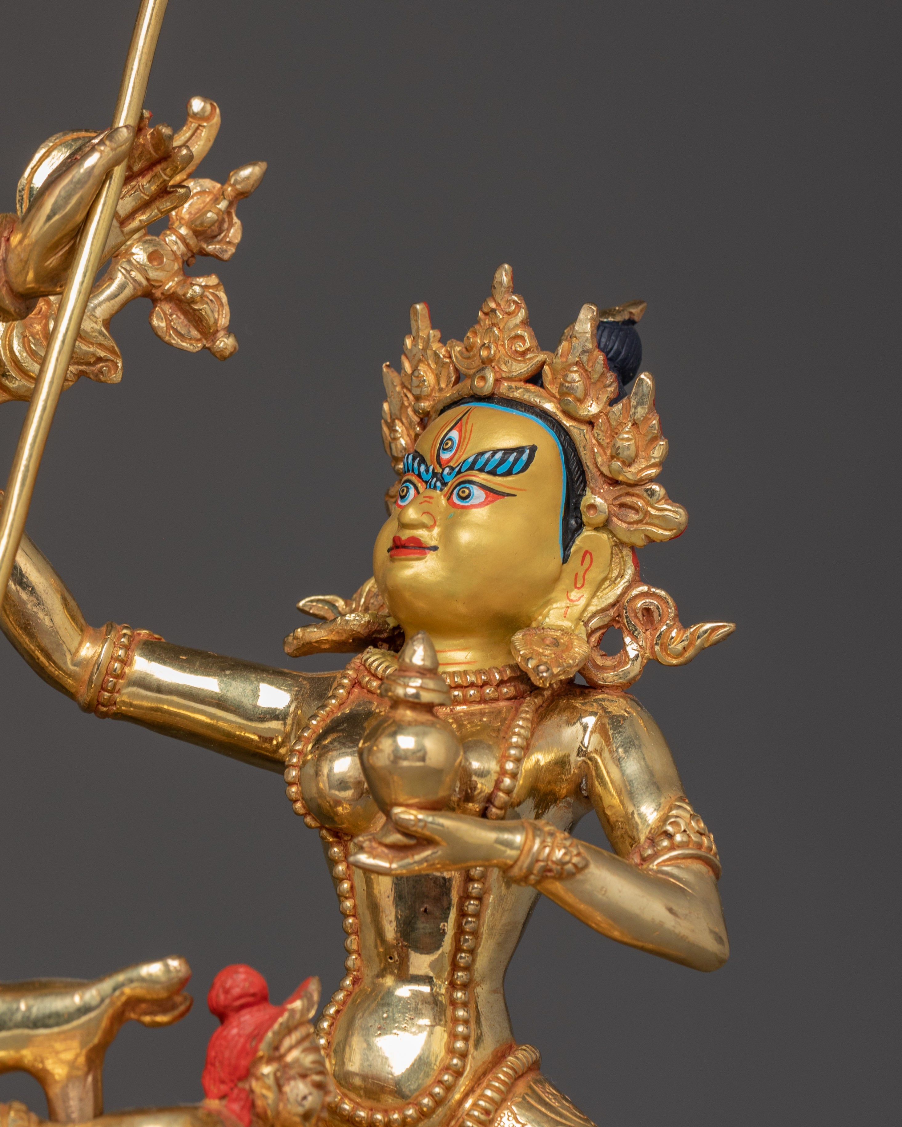 Fierce Black Dzambhala Statue | Remover of Poverty and Misfortune