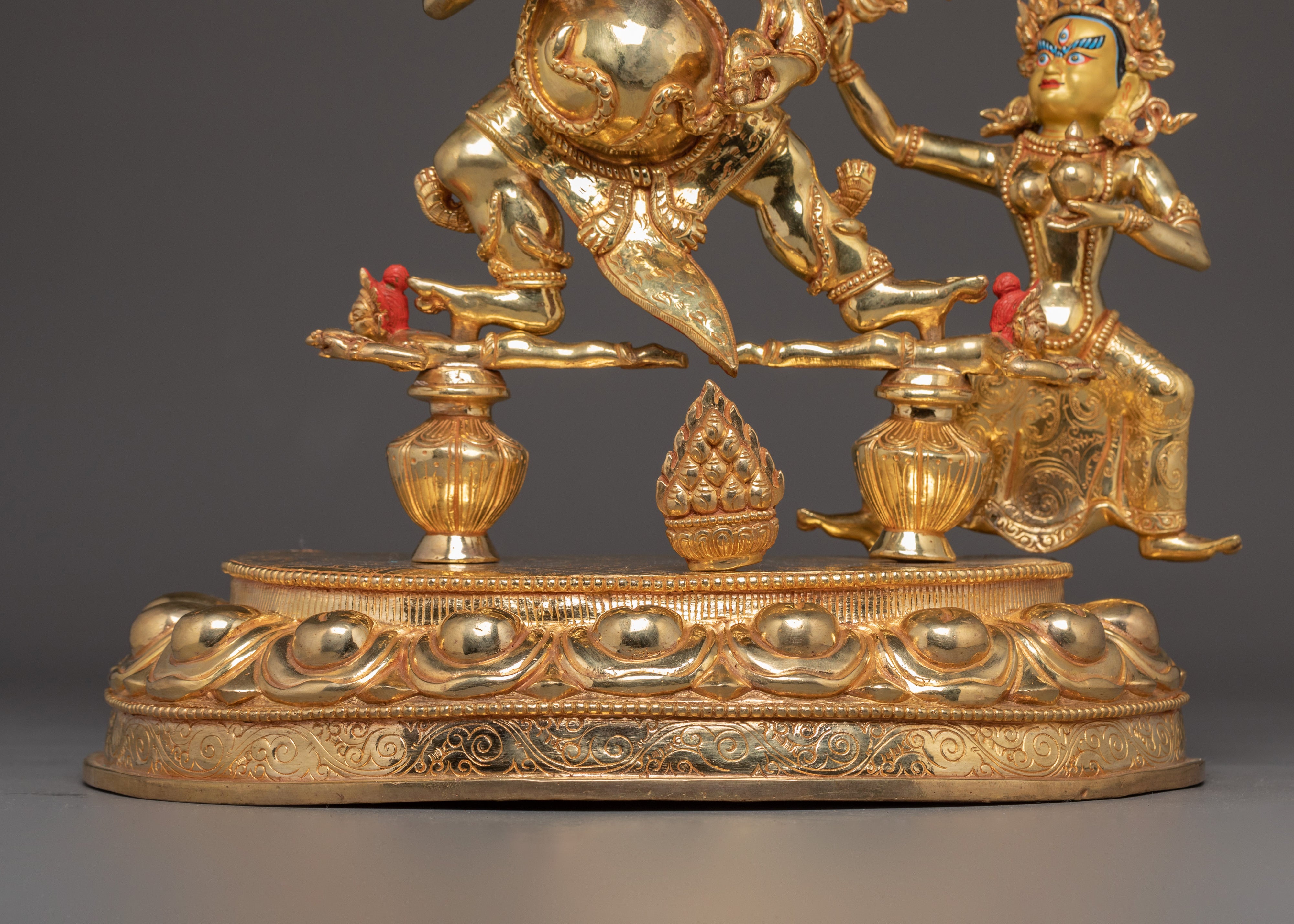 Fierce Black Dzambhala Statue | Remover of Poverty and Misfortune