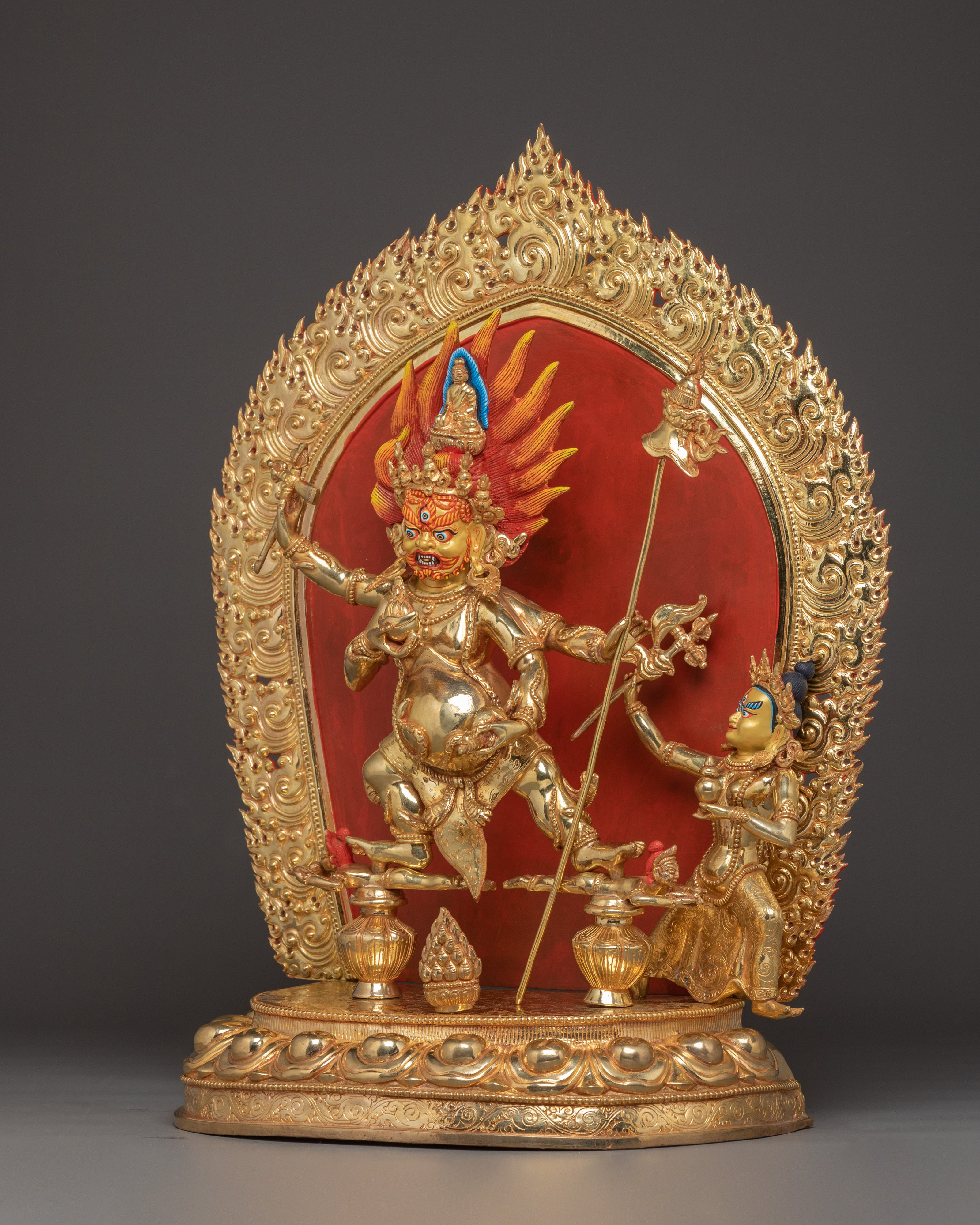 Fierce Black Dzambhala Statue | Remover of Poverty and Misfortune