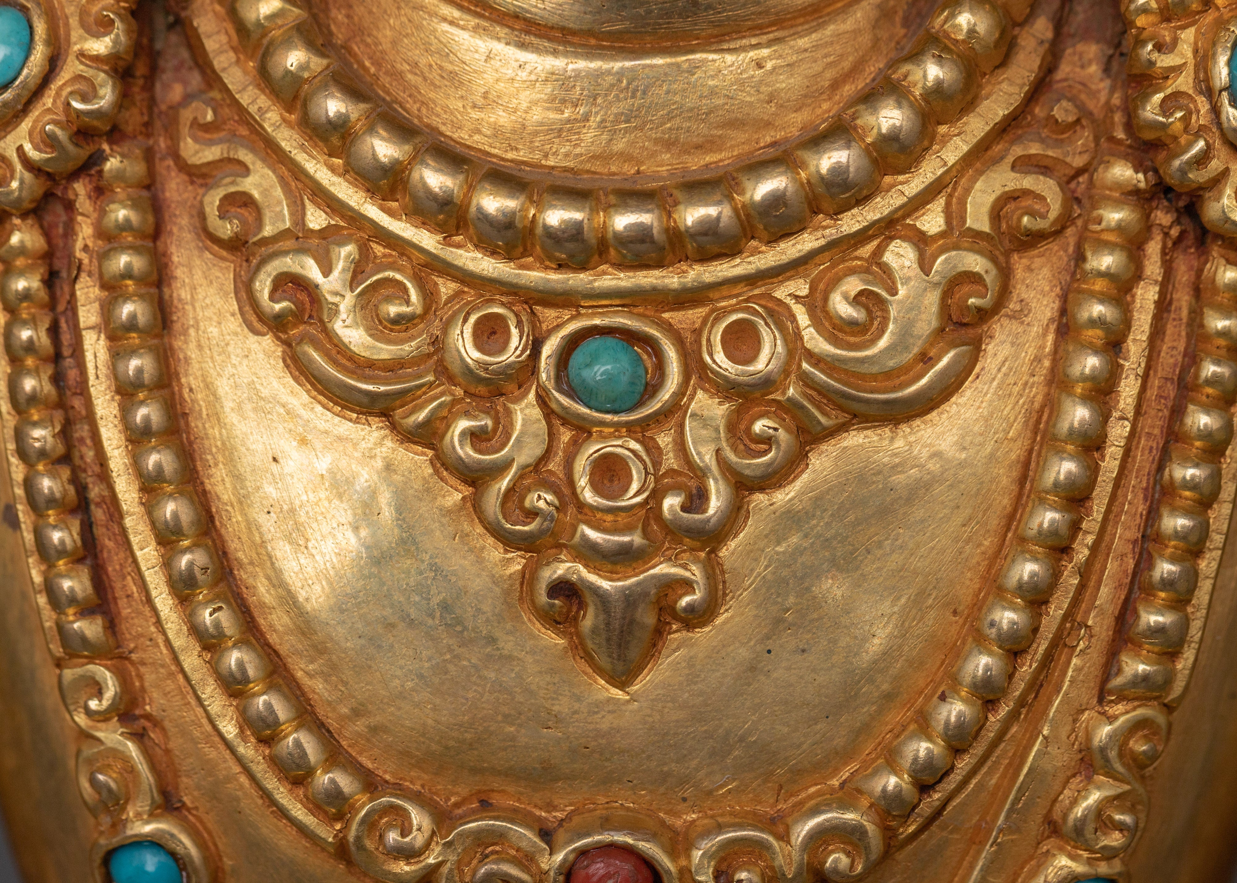 Long Life Buddha Amitayus Golden Statue | Buddha of Infinite Light