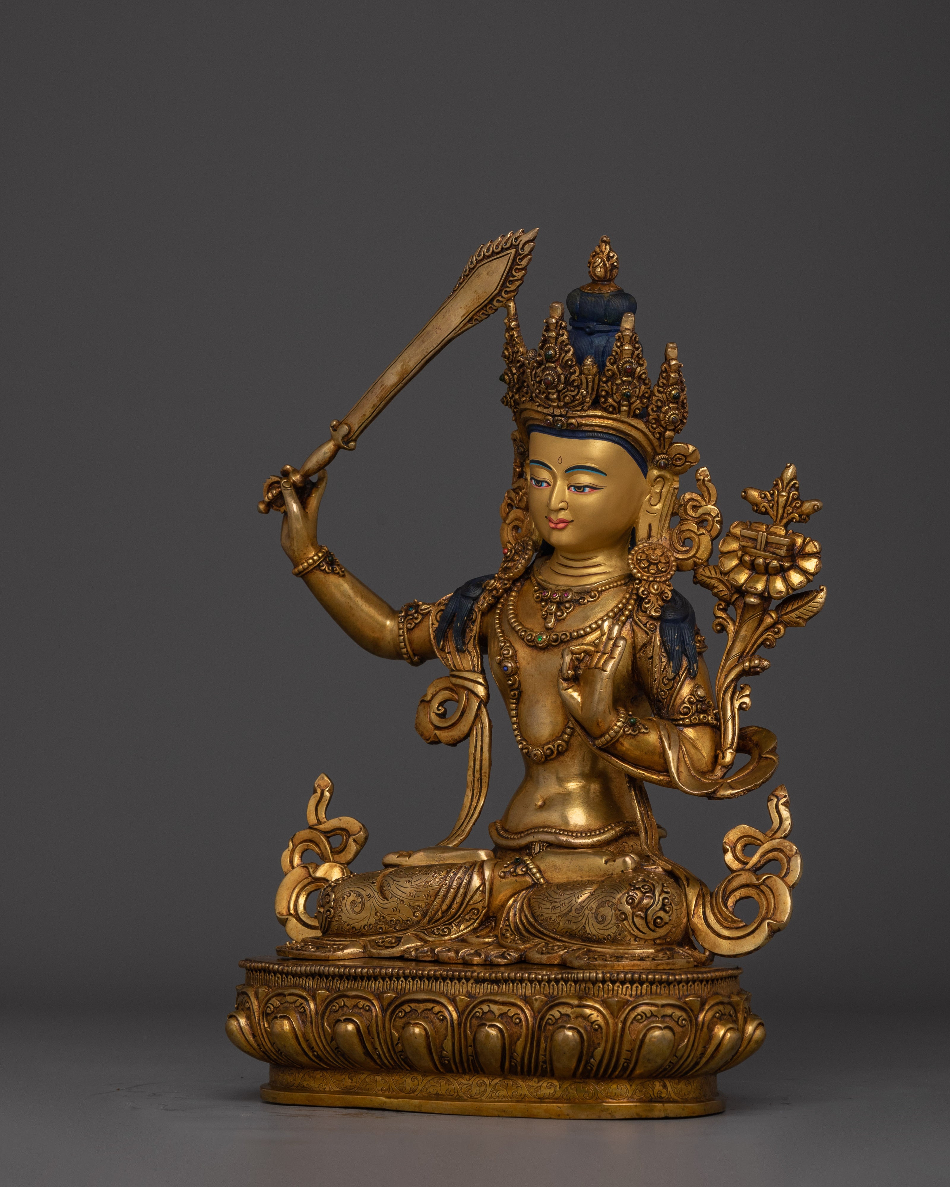 Flaming Sword Wielder Manjushri | Bodhisattva of Wisdom