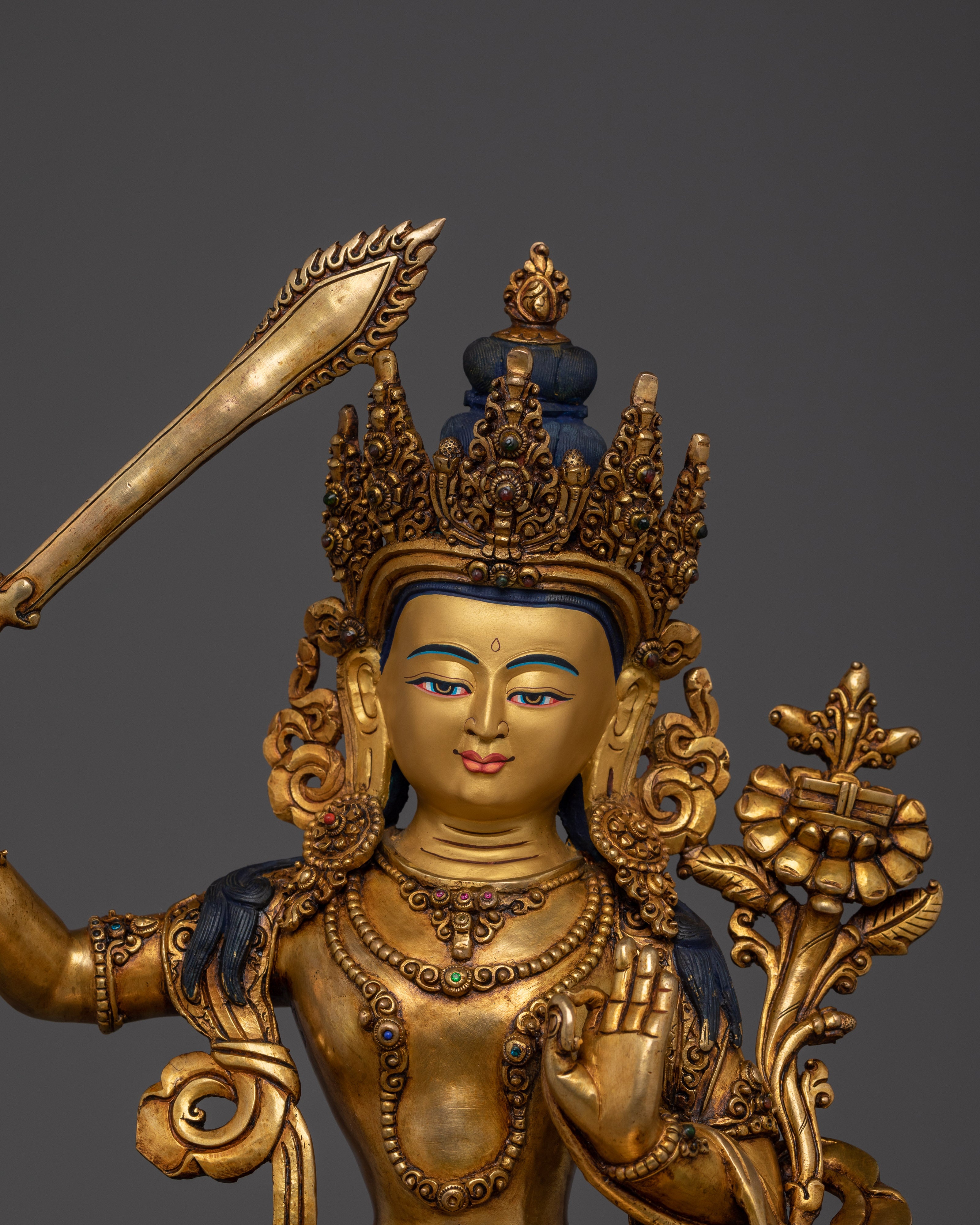 Flaming Sword Wielder Manjushri | Bodhisattva of Wisdom