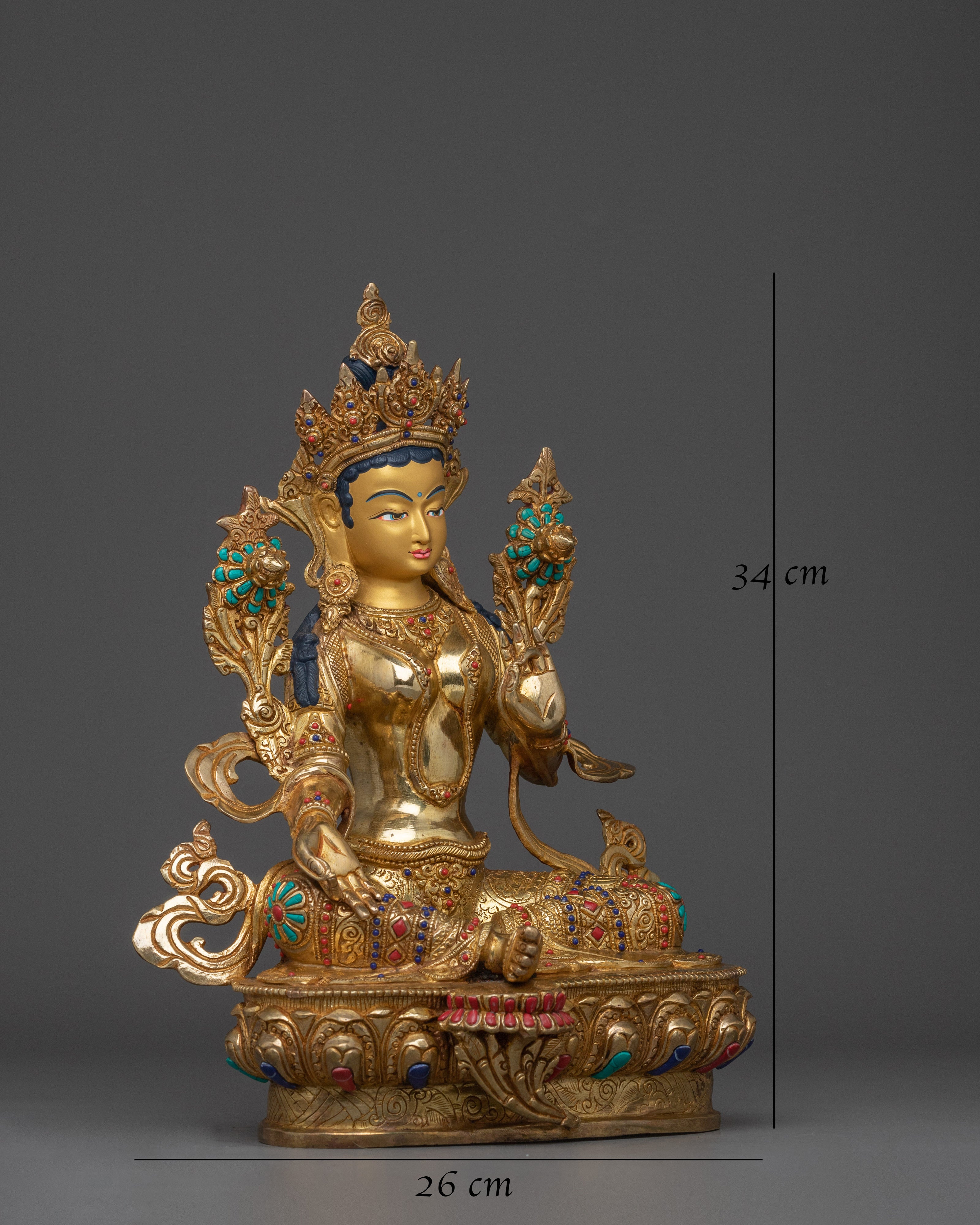 sculpture-of-mother-of-liberation-green-tara