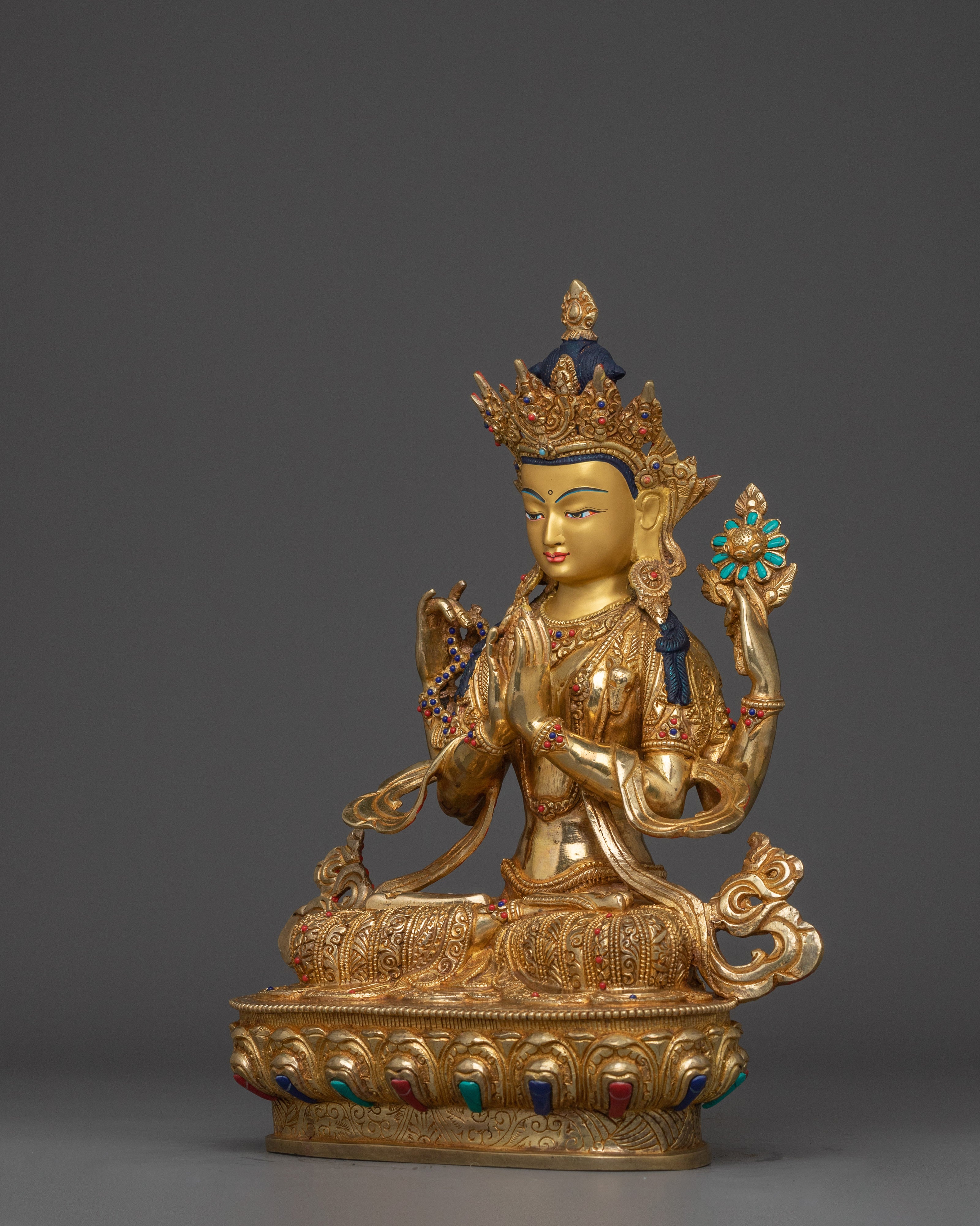 Tear of Compassion Chenrezig Statue | Traditional Artwork