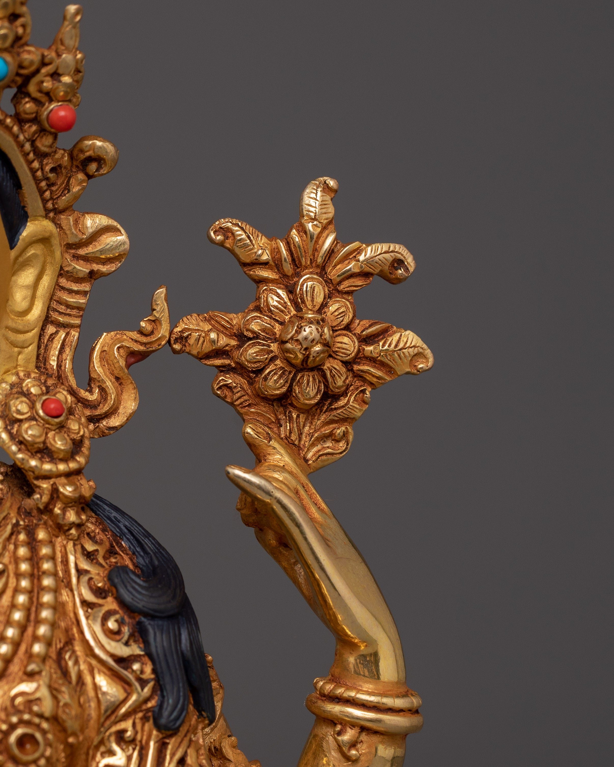 Tibetan Sacred Sculpture of Chenrezig | The Bodhisattva of Boundless Compassion