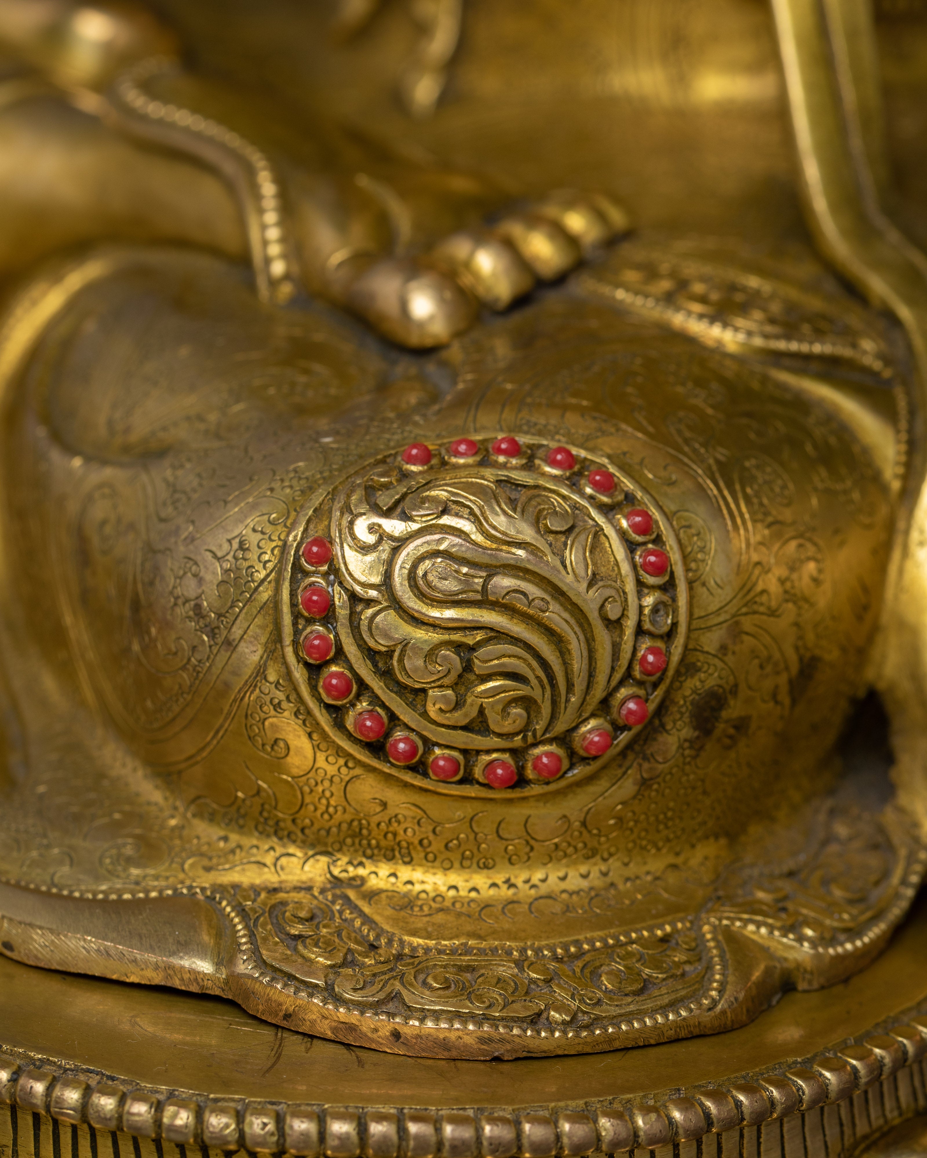 Traditional Tibetan Sculpture of Manjushri | The Flame of Wisdom