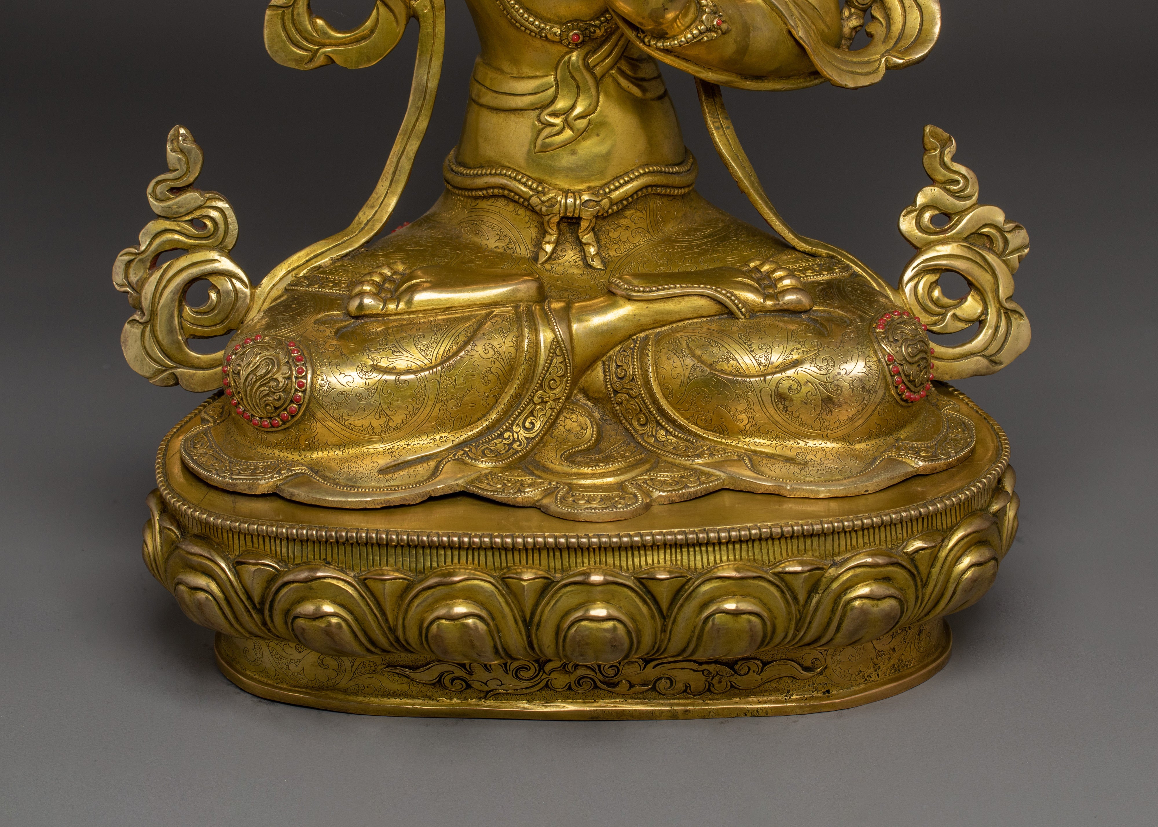 Traditional Tibetan Sculpture of Manjushri | The Flame of Wisdom