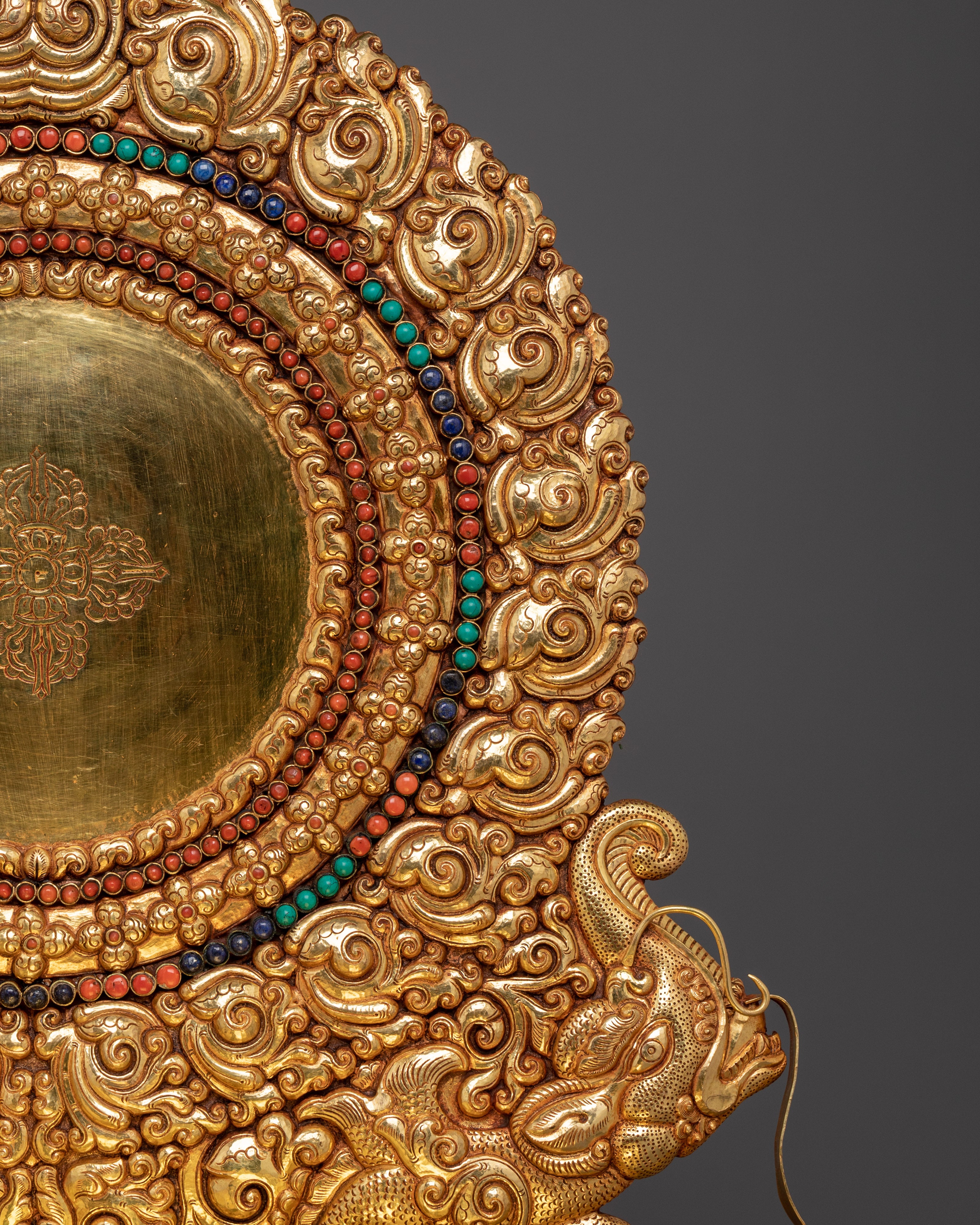 Compassionate Green Tara on Throne Statue | Shyama Tara Sculpture