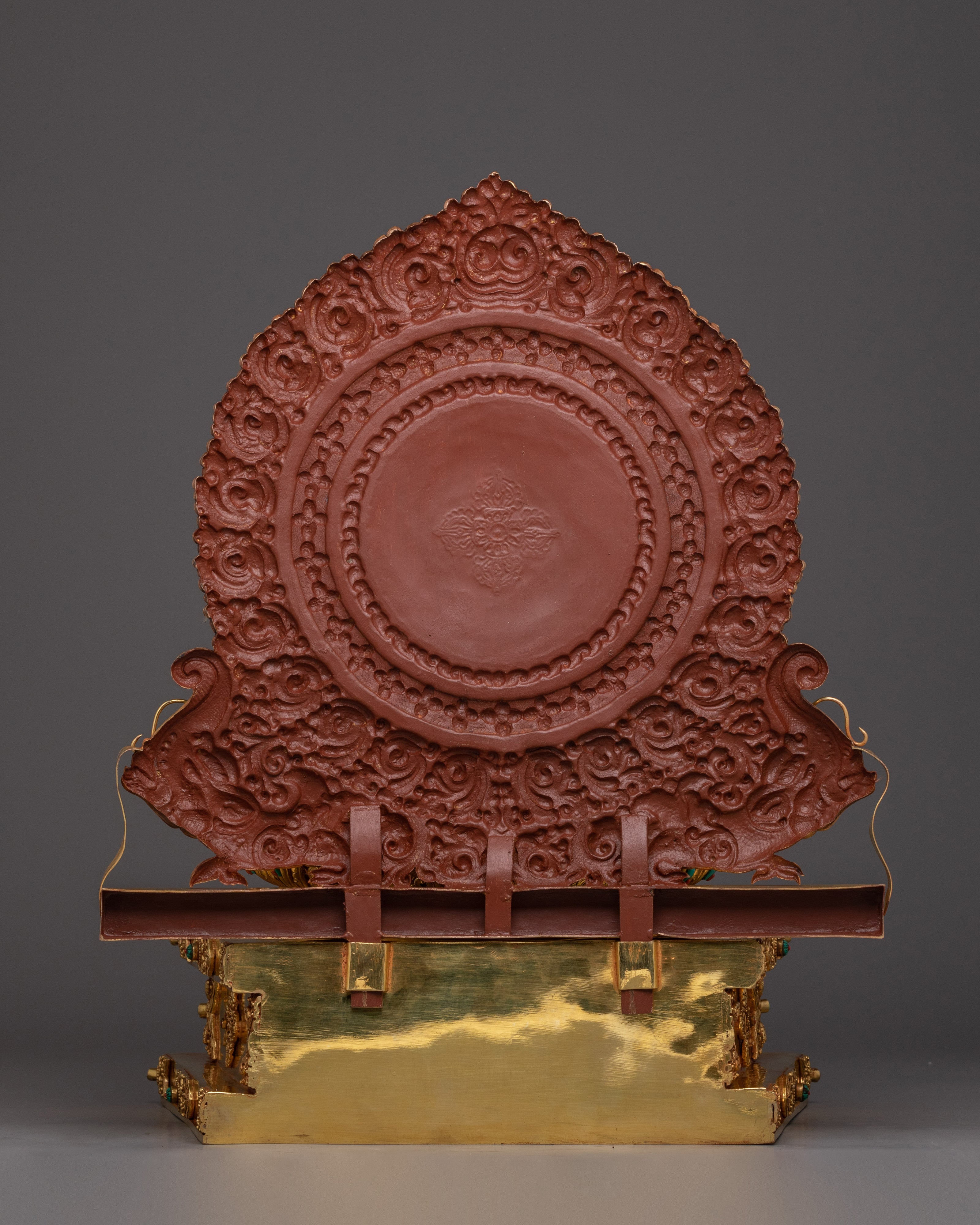 Compassionate Green Tara on Throne Statue | Shyama Tara Sculpture